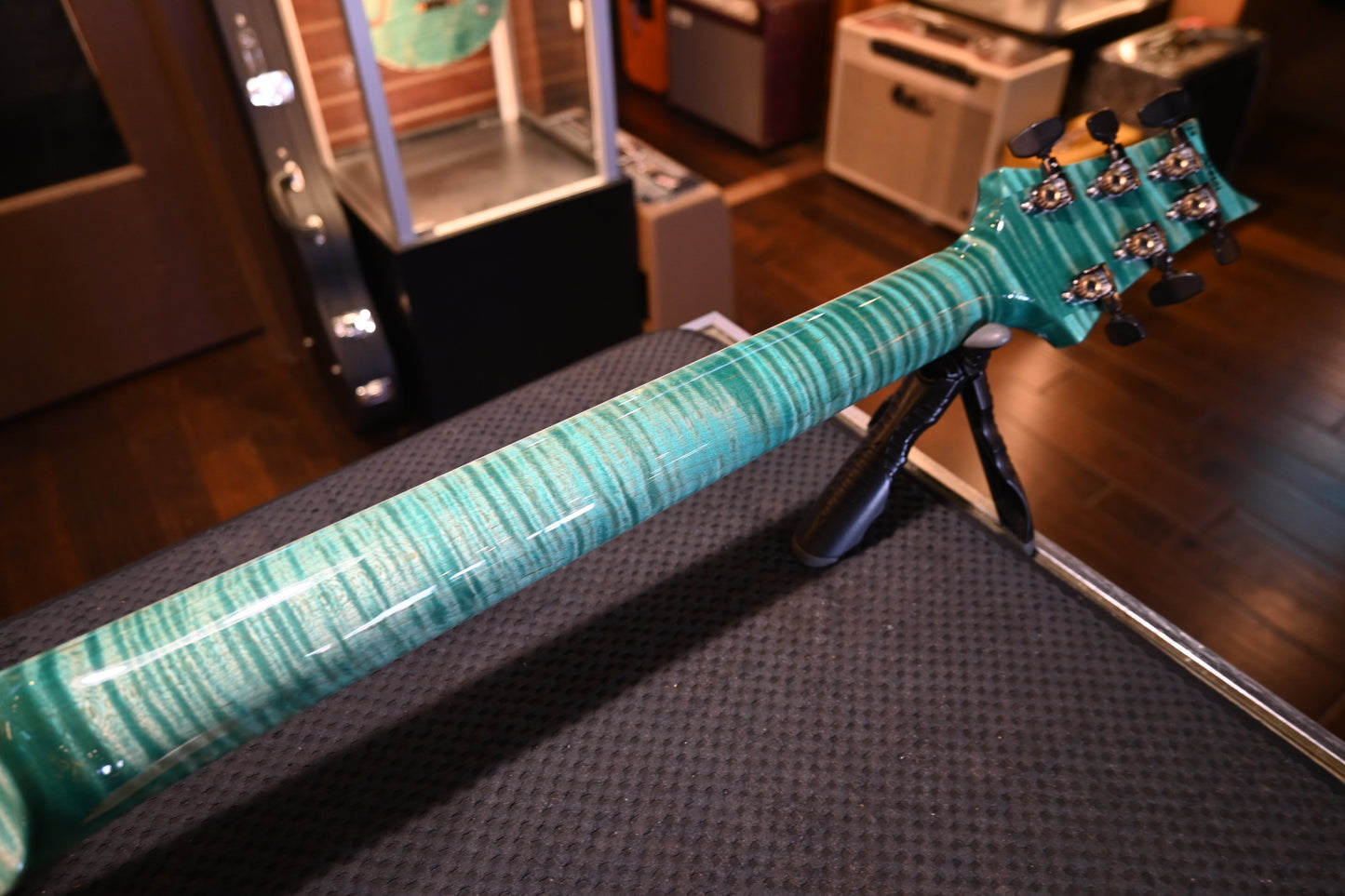 PRS Wood Library McCarty 594 Semi-Hollow Danville Music 35th Anniversary Artist Top - Bahamian Blue Guitar #8201 - Danville Music