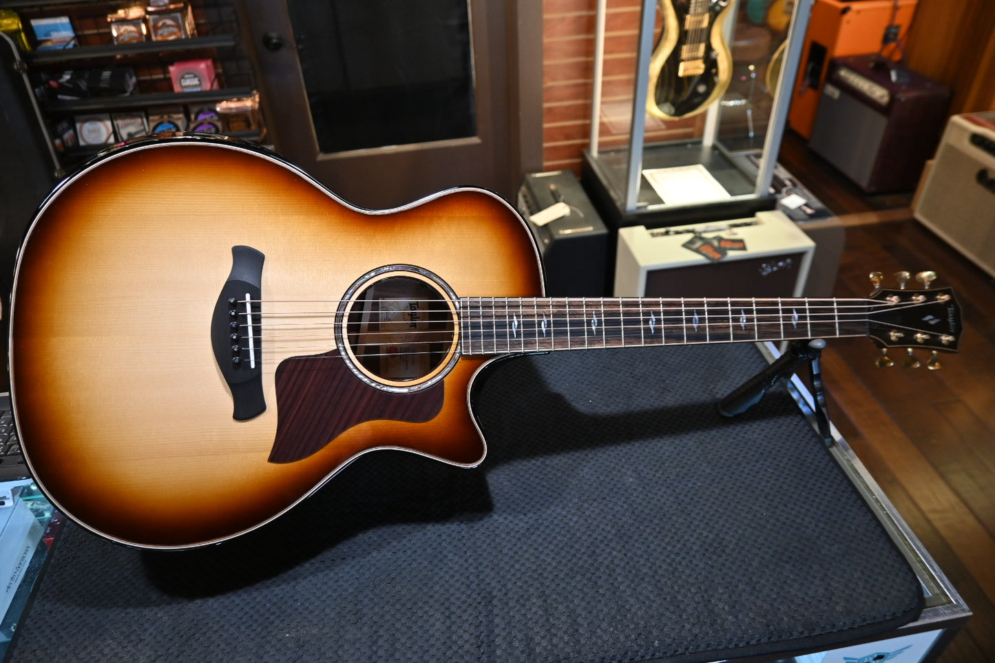 Taylor Next Generation Builder’s Edition 814ce LTD Macassar - Shaded Edge Burst Guitar #5030 - Danville Music