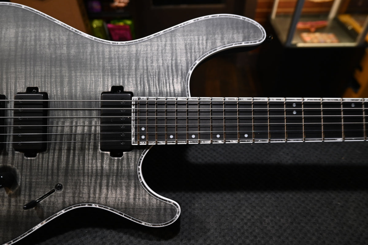 Mayones Regius 6 B28 Baritone - Antique Black Matt Guitar #8323