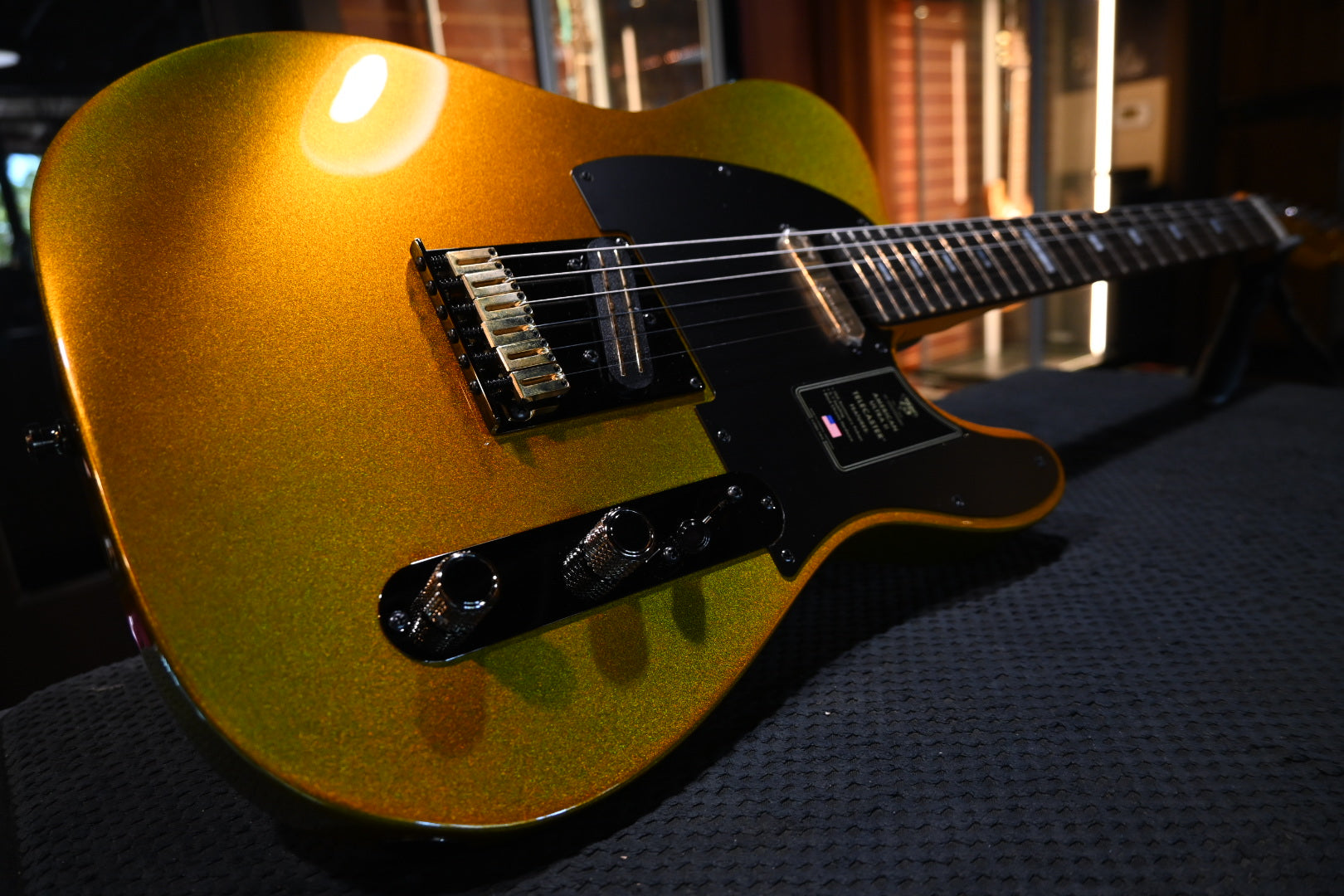 Fender 75th Anniversary American Ultra II Telecaster - Liquid Gold Guitar #6828 - Danville Music