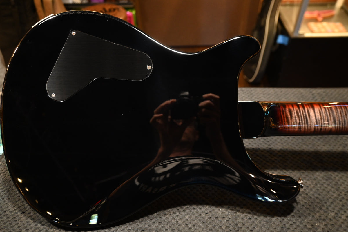 PRS Wood Library Custom 24 Stoptail Limited Edition 10-Top - Charcoal Tri-Color Sunburst Guitar #3423