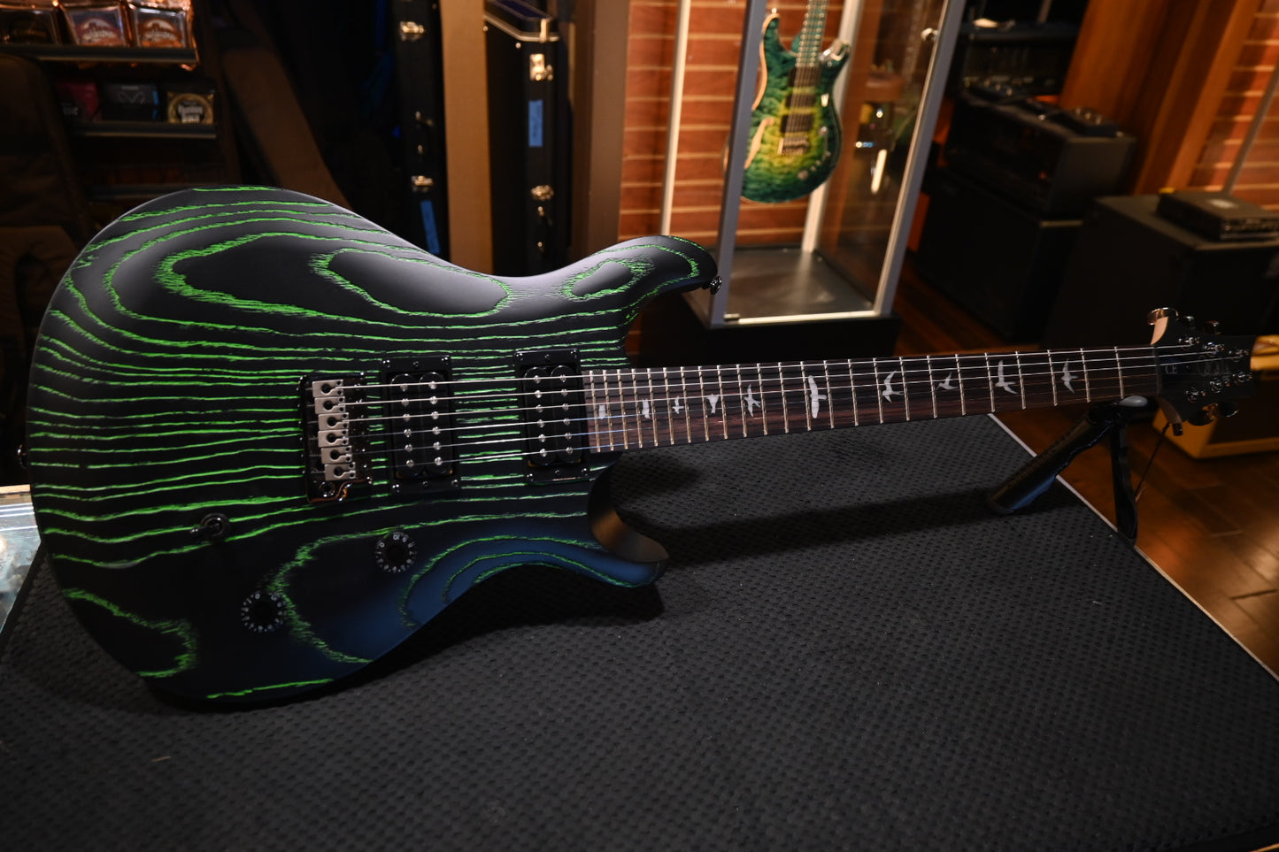 PRS SE Sandblasted CE 24 LTD - Sandblasted Green Guitar #9359