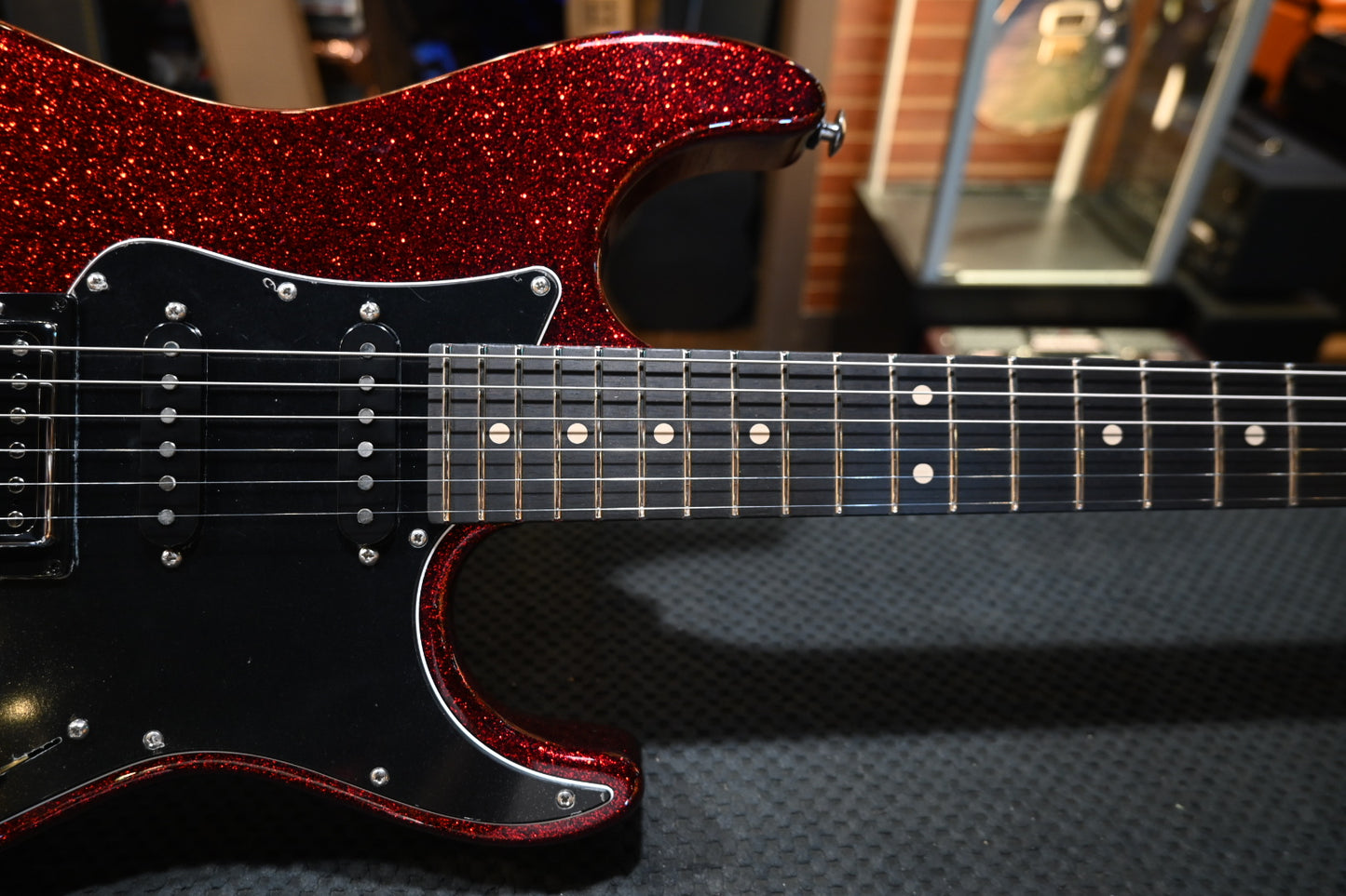 Suhr Pete Thorn Signature Series Custom HSS - Red Sparkle Guitar #9356 - Danville Music
