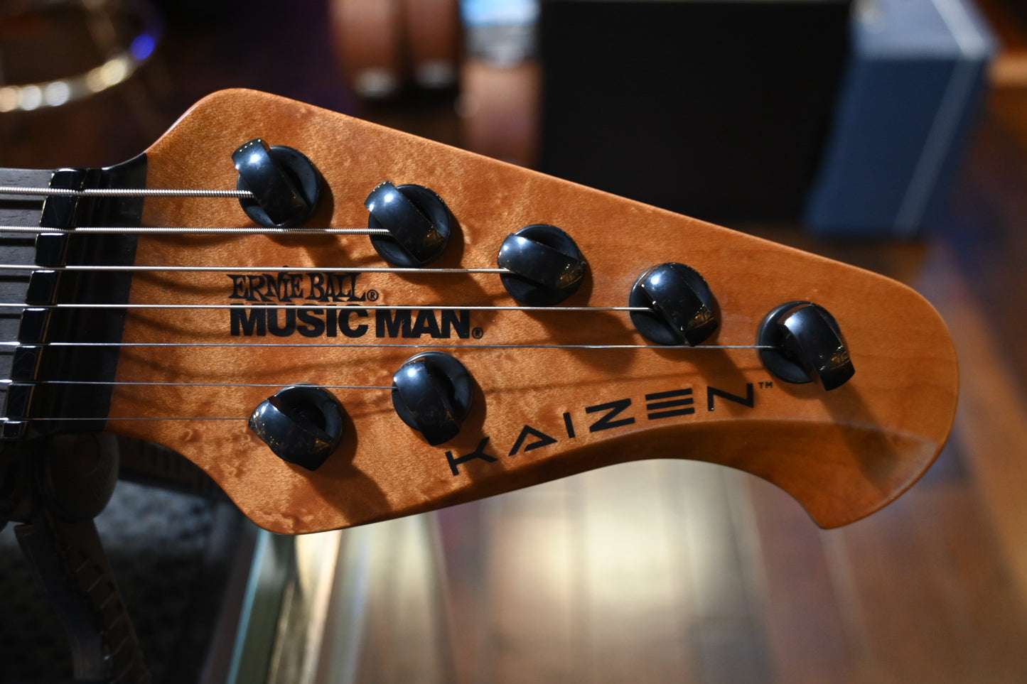 Music Man Kaizen 7 LTD - Black Limba Guitar #2227