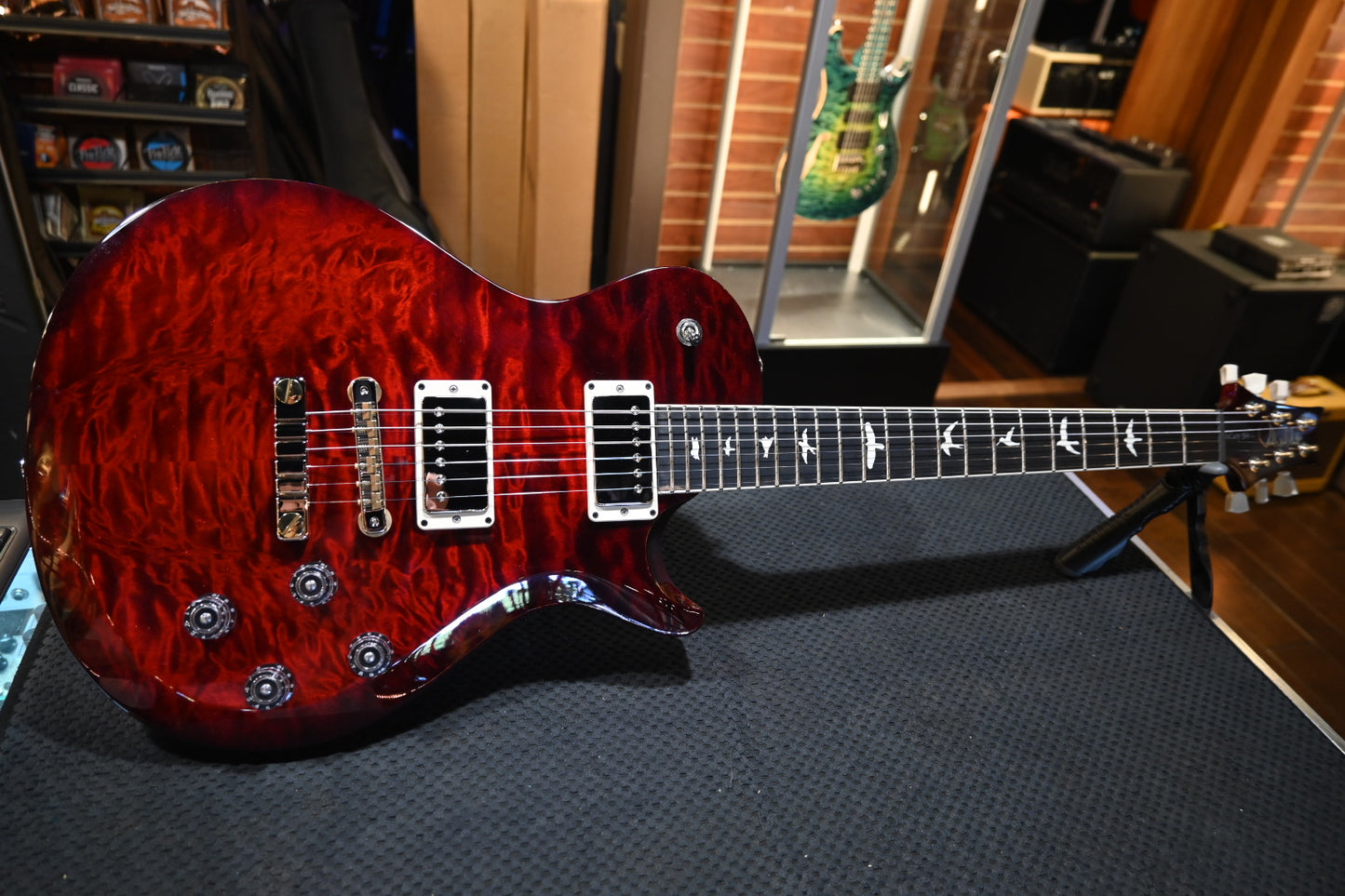 PRS S2 McCarty SC 594 Single-Cut Quilt - Fire Red Guitar #0160