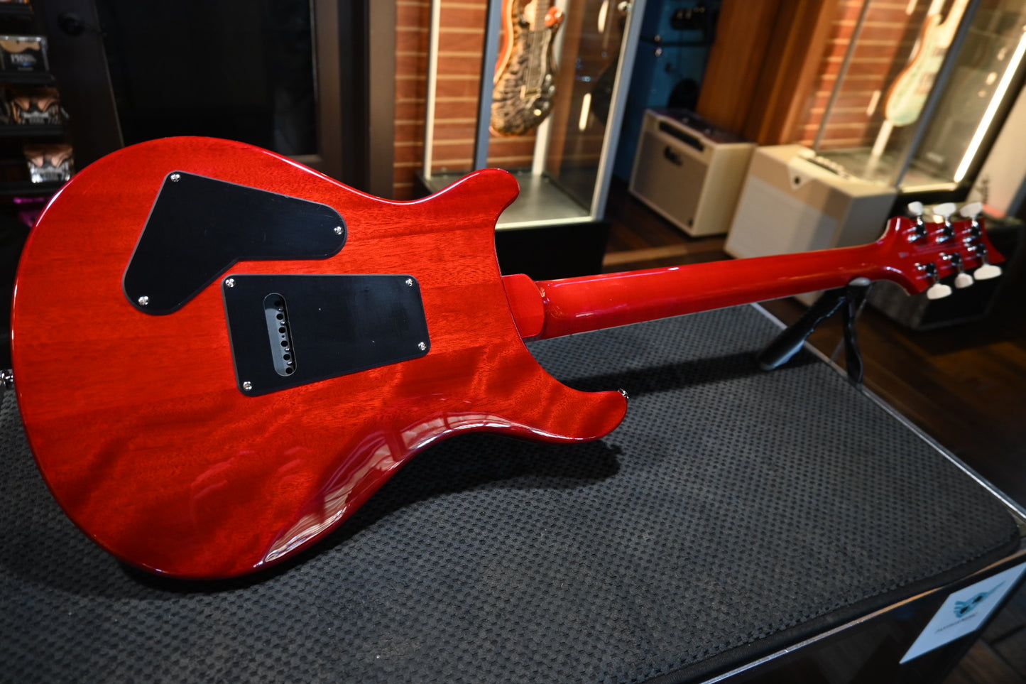 PRS SE Custom 24-08 Quilt 1-Piece Veneer - Charcoal Cherry Guitar #5375
