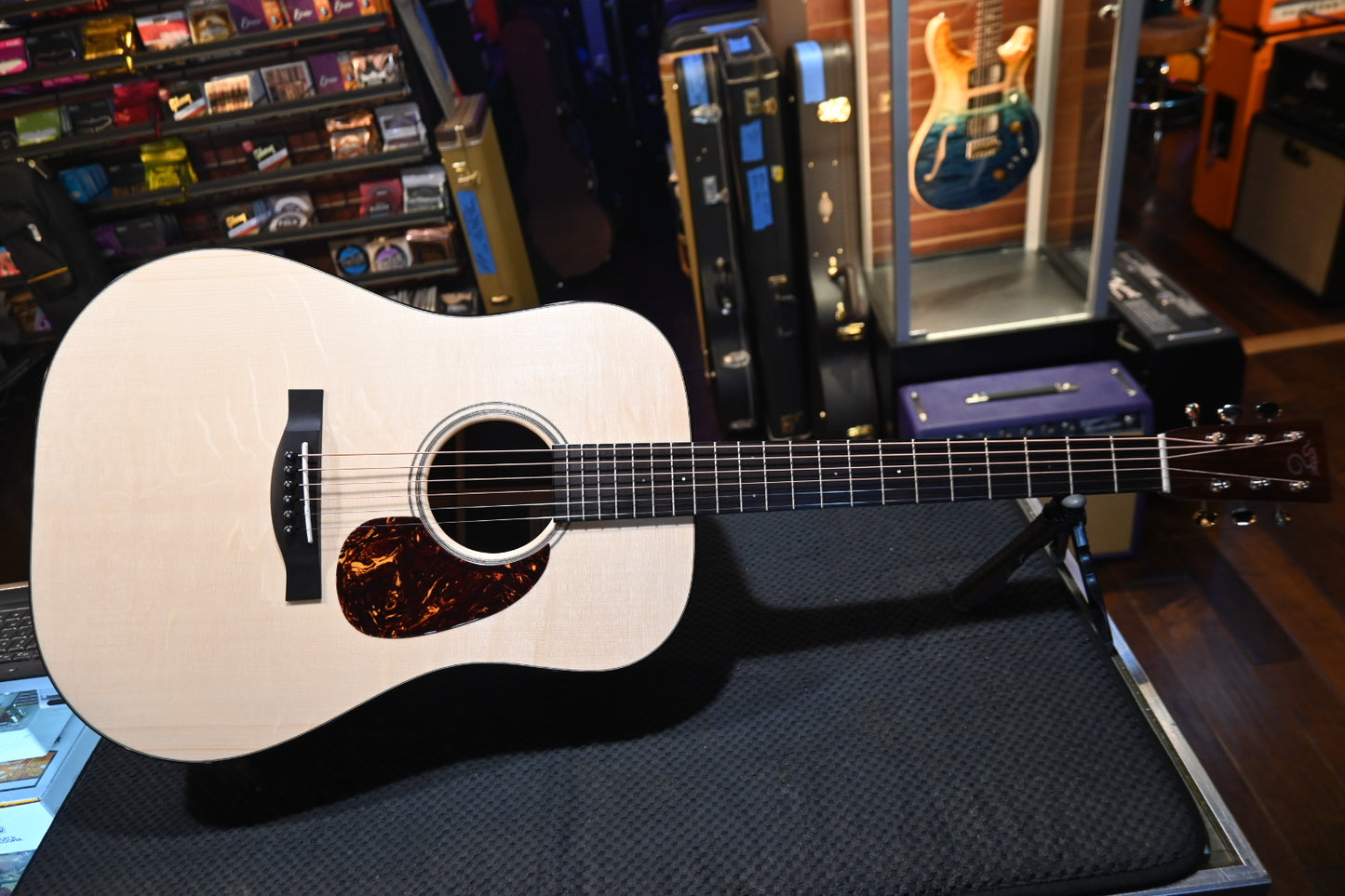 Santa Cruz Model D Pre-War Bearclaw German Spruce/Indian Rosewood Guitar #8088 - Danville Music