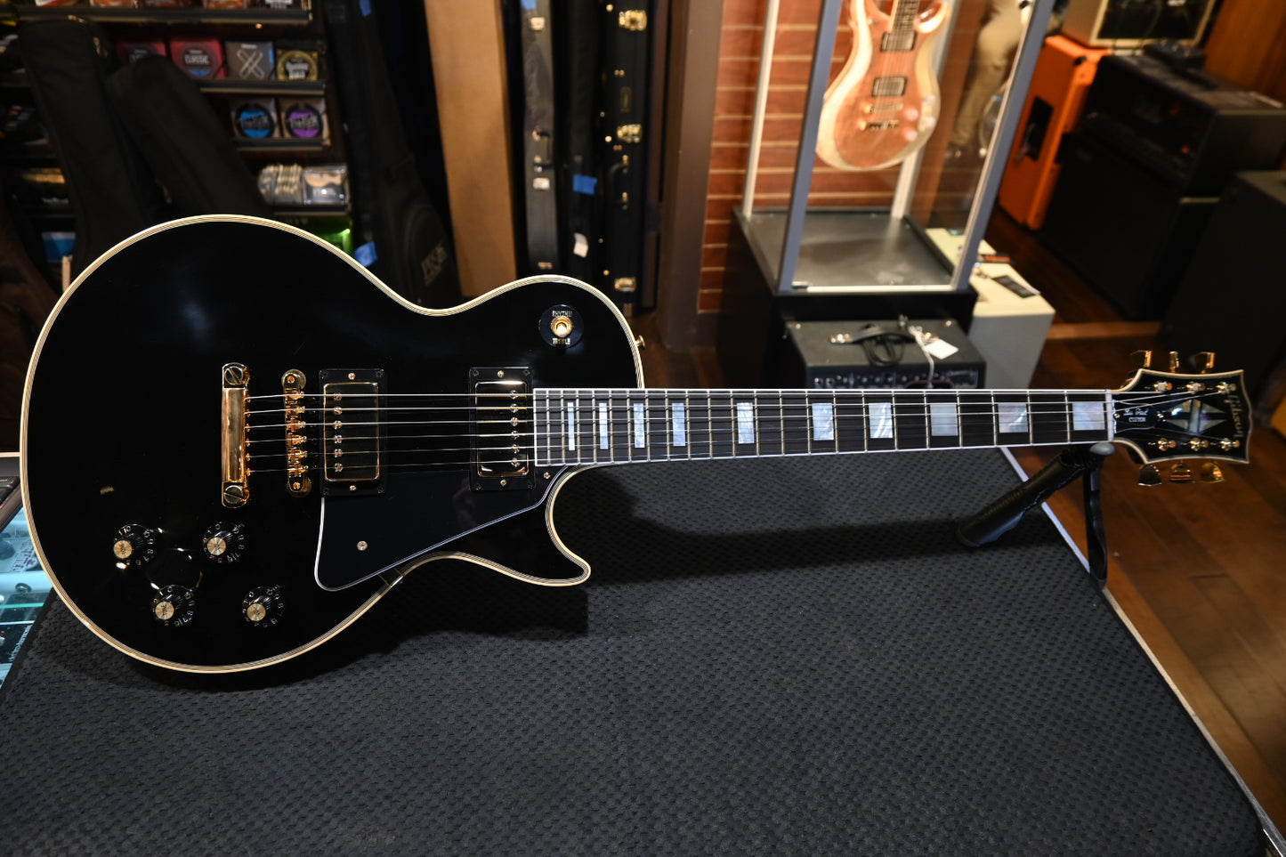 Gibson Custom Shop 1968 Les Paul Custom Reisssue Gloss - Ebony Guitar #7768