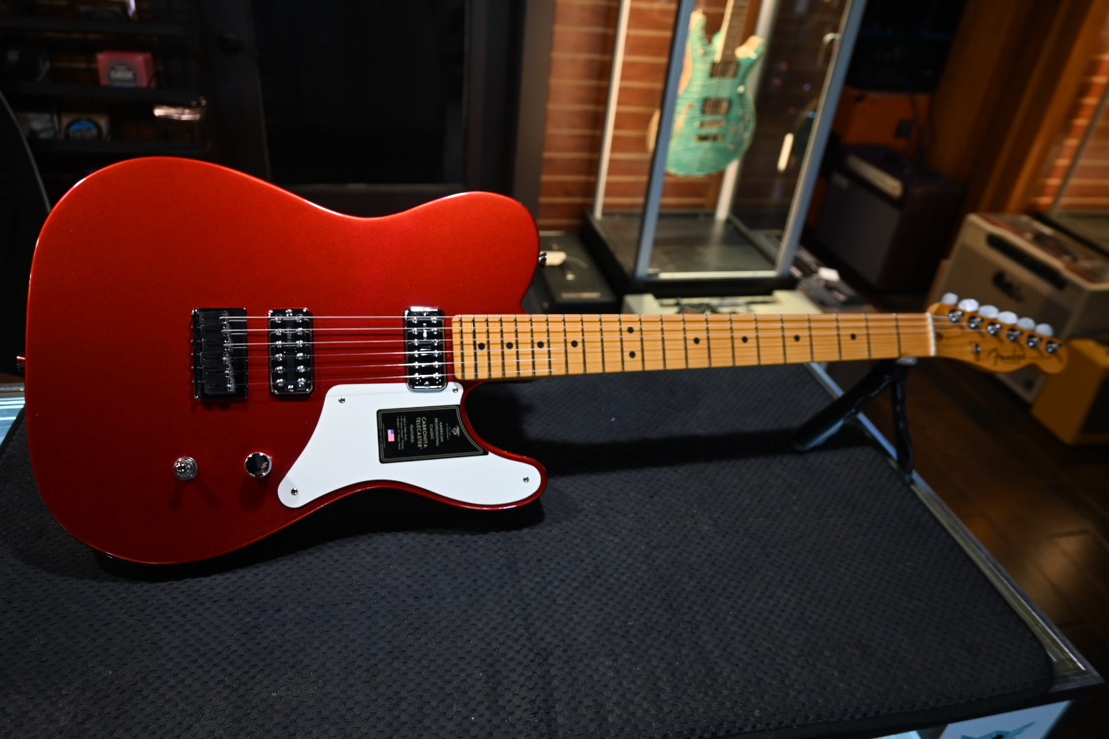 Fender 75th Anniversary American Professional Classic Cabronita Telecaster - Candy Apple Red Guitar #3838 - Danville Music