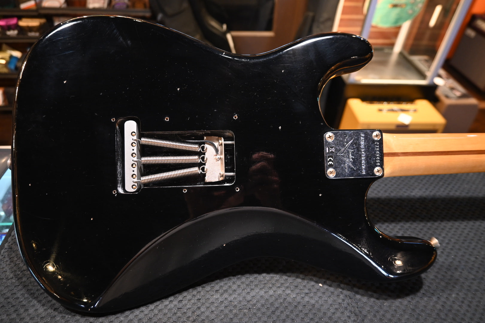 Fender Custom Shop 1955 Stratocaster Journeyman 2025 - Black Guitar #5969 - Danville Music