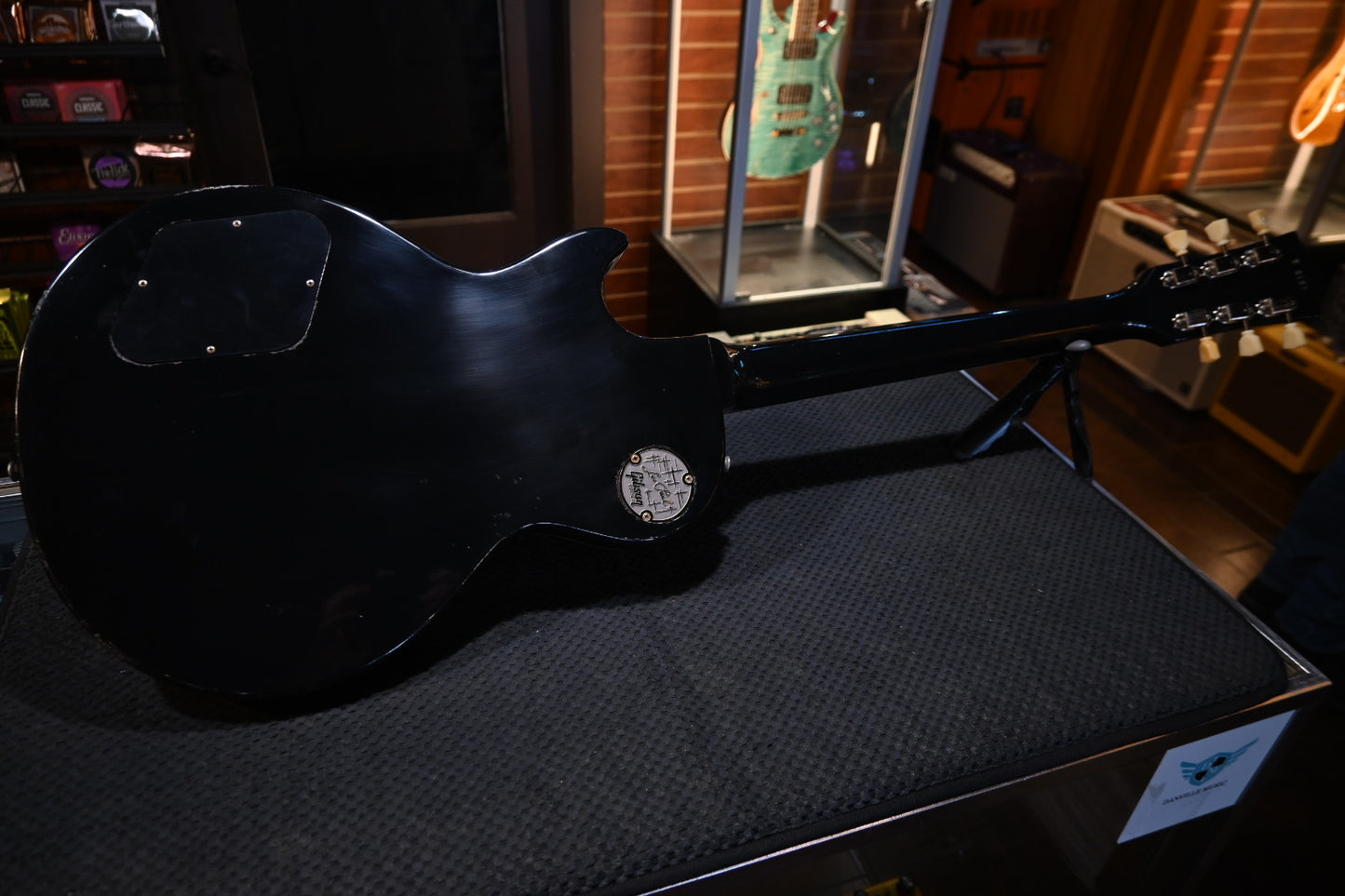 Gibson Custom Shop 1957 Les Paul Standard Reissue Light Aged - Full Ebony Guitar #6187 - Danville Music