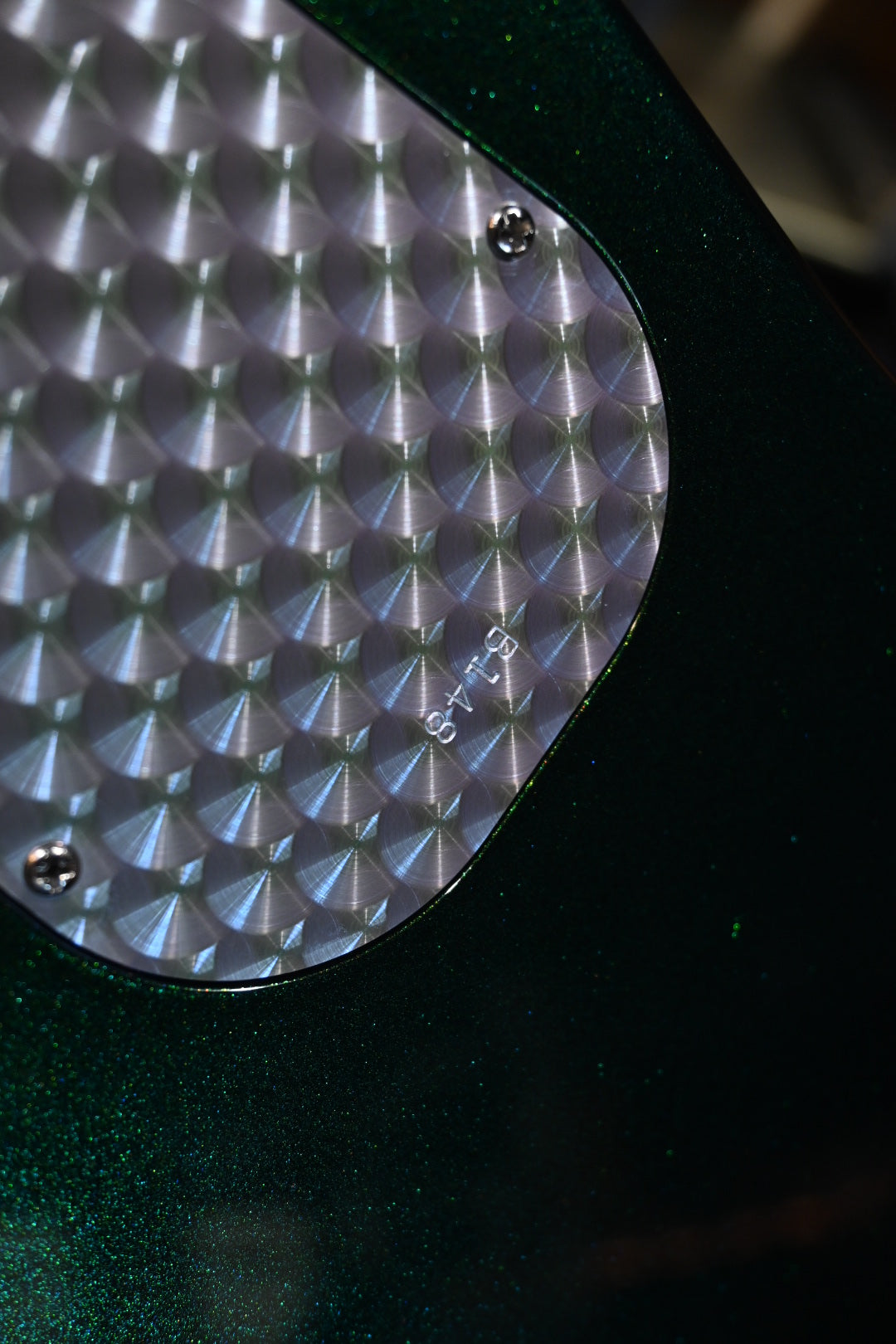 Powers Electric A-Type PF42 CamTail - Chroma Algae Guitar #B148 - Danville Music