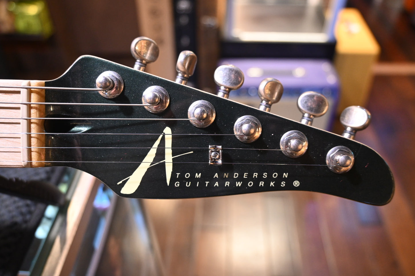 Tom Anderson Guardian Angel Player In-Distress - Bullit Green over 3-Color Burst Guitar #725P