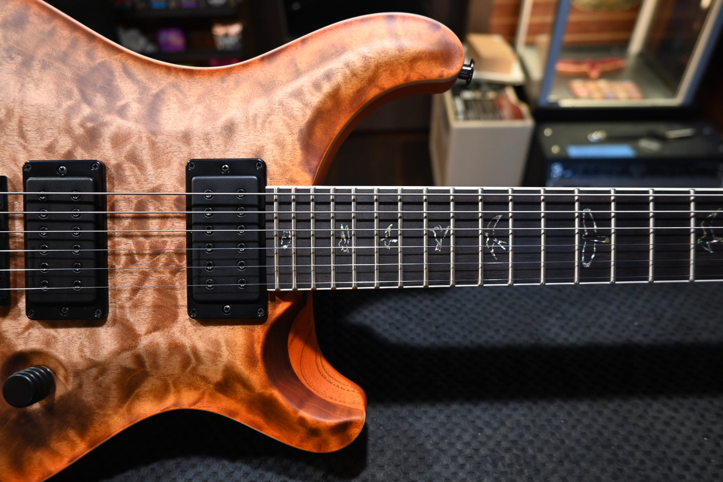 PRS Wood Library Holcomb 10-Top Quilt - Autumn Sky Satin Guitar #0524