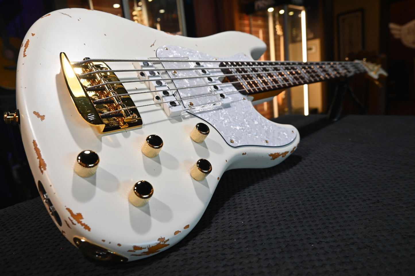 Mayones Jabba HF Aged Blonde 5 - Monolith Aged Blond Nitro Bass #1340 - Danville Music