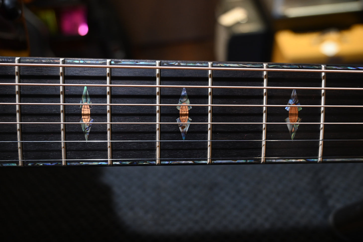 Taylor Custom GC Grand Concert 12-Fret Lutz Spruce/Quilt Maple Catch #6 - Trans White/Lilac Wine Guitar #6096