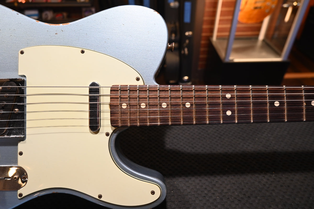 Fender Custom Shop 1963 Telecaster Relic 2015 Ice Blue Metallic Guitar fender-custom-shop-1963-telecaster-relic-2015-ice-blue-metallic-guitar