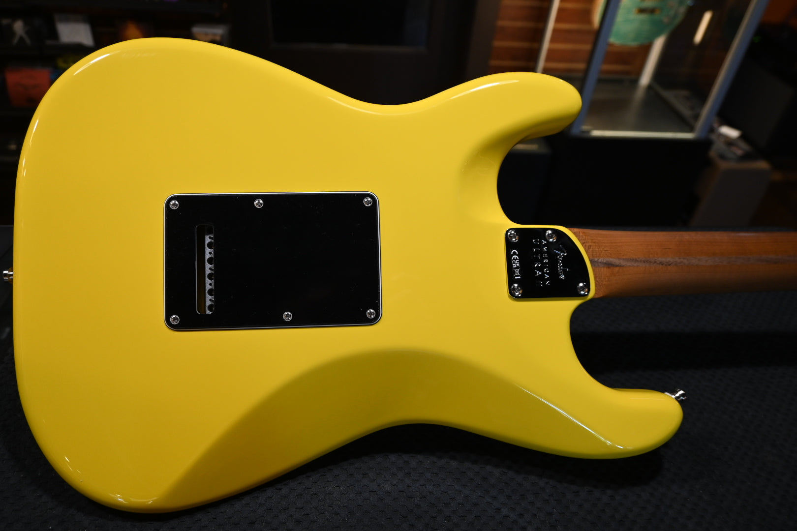 Fender Limited Edition American Ultra II Stratocaster HSS - Graffiti Yellow Guitar #8927 - Danville Music