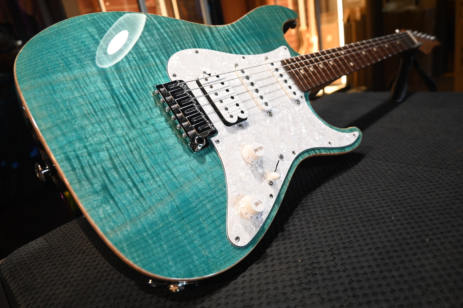 Suhr Standard Plus Pau Ferro Bahama Blue Guitar | Danville Music