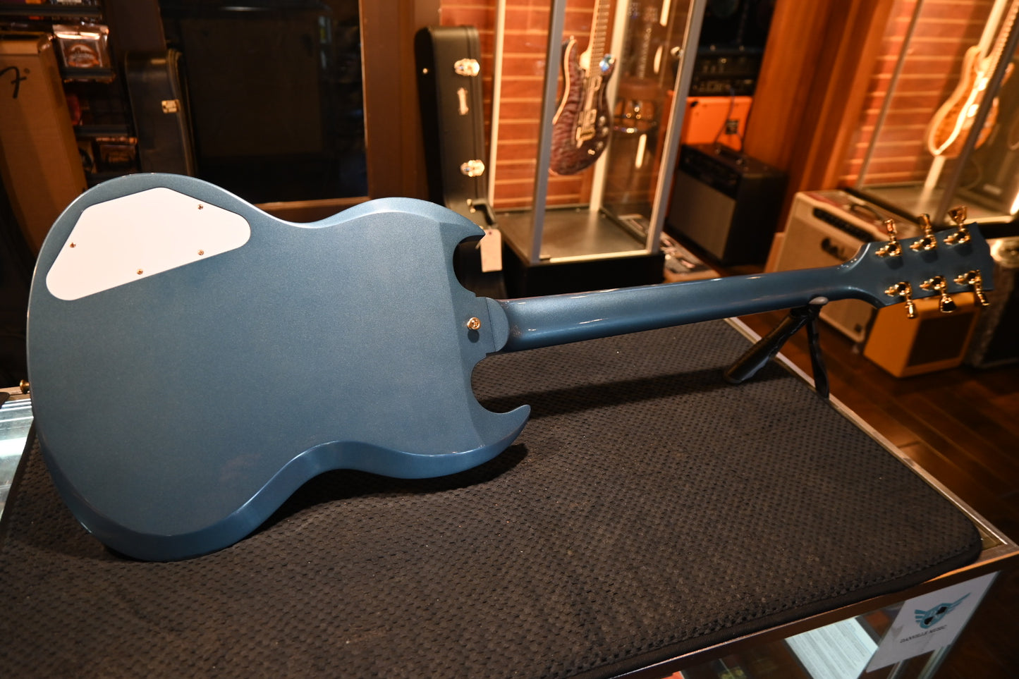Gibson Custom Shop 1963 Les Paul SG Custom 3-Pickup Bigsby VOS “Hendrix” PSL - Pelham Blue Guitar #3223