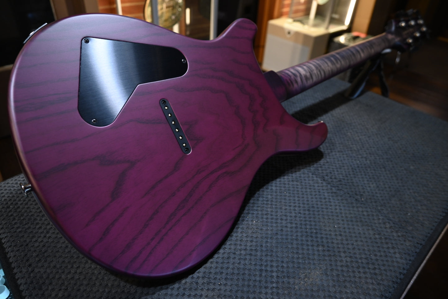 PRS Wood Library Holcomb 10-Top One-Piece Quilt - Charcoal Purple Burst Satin Guitar #2635