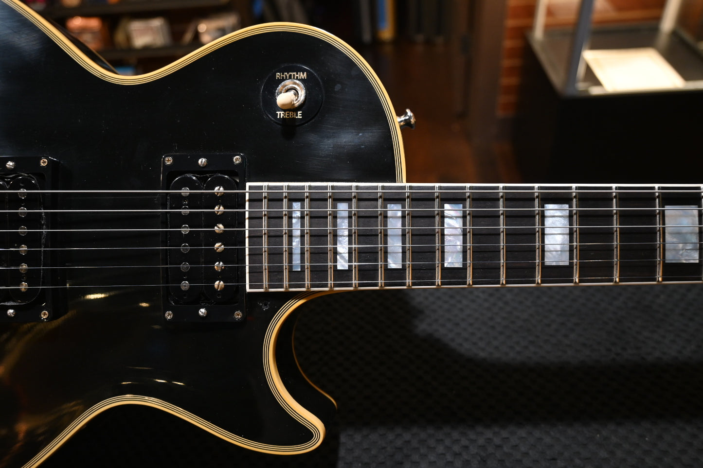 Gibson Custom Shop ‘68 Les Paul Custom 2021 - Black Guitar #0308 PRE-OWNED - Danville Music
