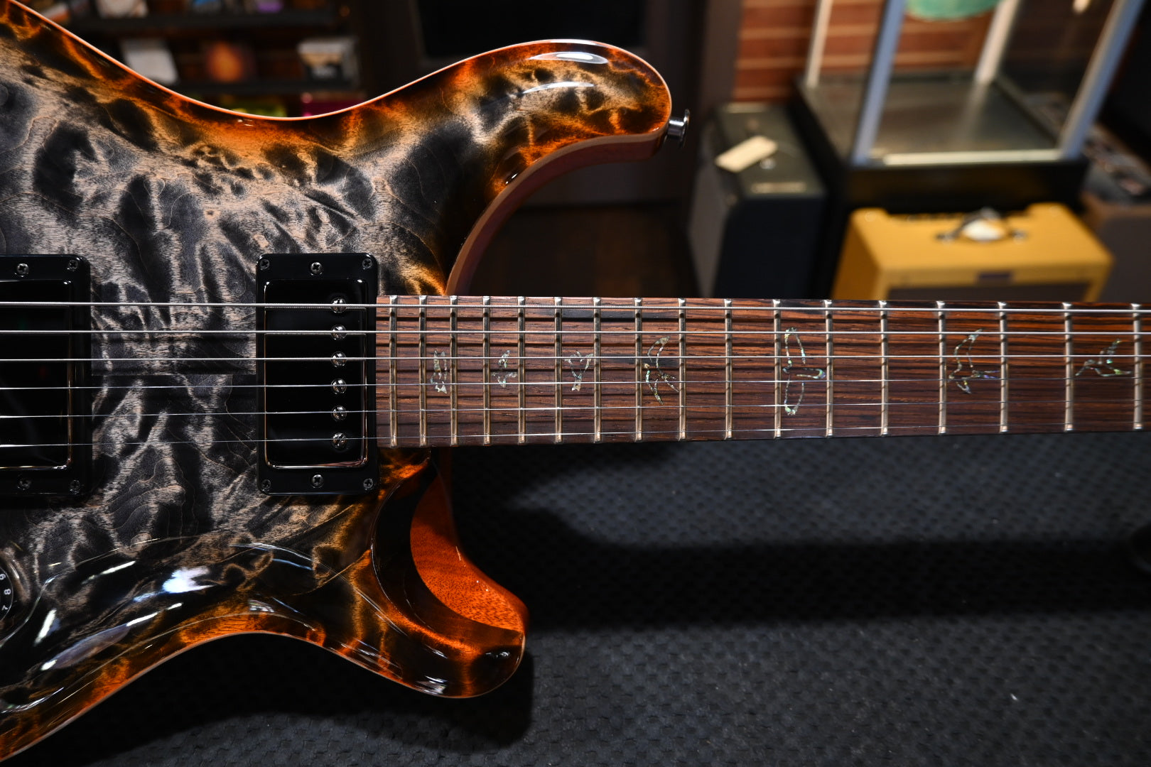PRS Wood Library DGT 10-Top Quilt - Burnt Maple Leaf Guitar #2067 - Danville Music