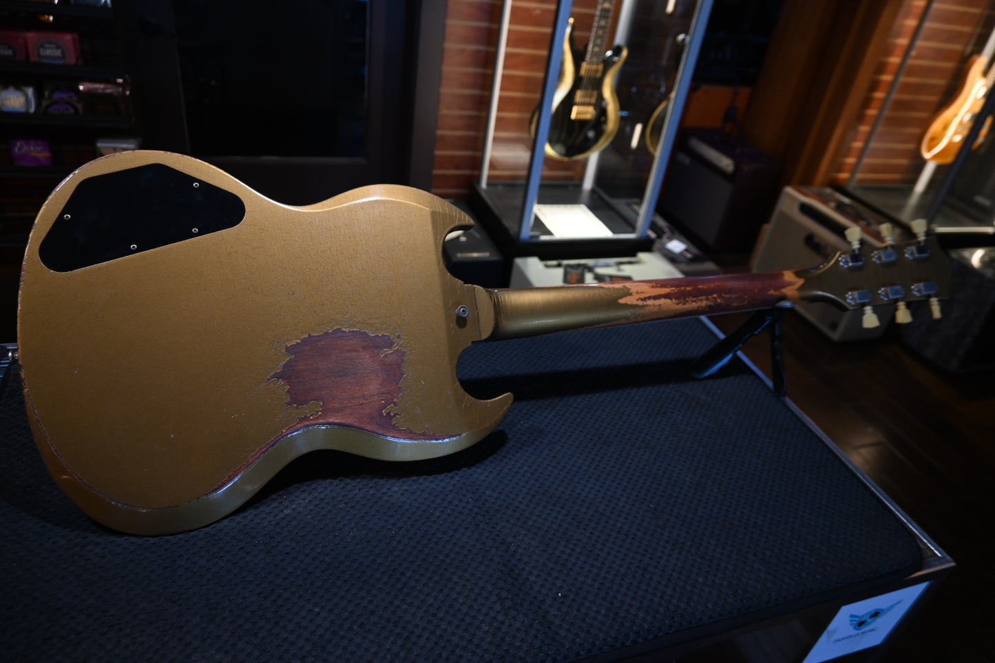 Gibson Custom Shop 1961 SG Standard Murphy Lab Ultra Heavy Aged - Double Gold Guitar #0331 - Danville Music