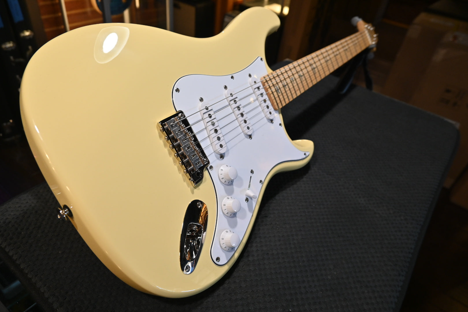 PRS SE Silver Sky Maple - Moon White Guitar #7314 - Danville Music