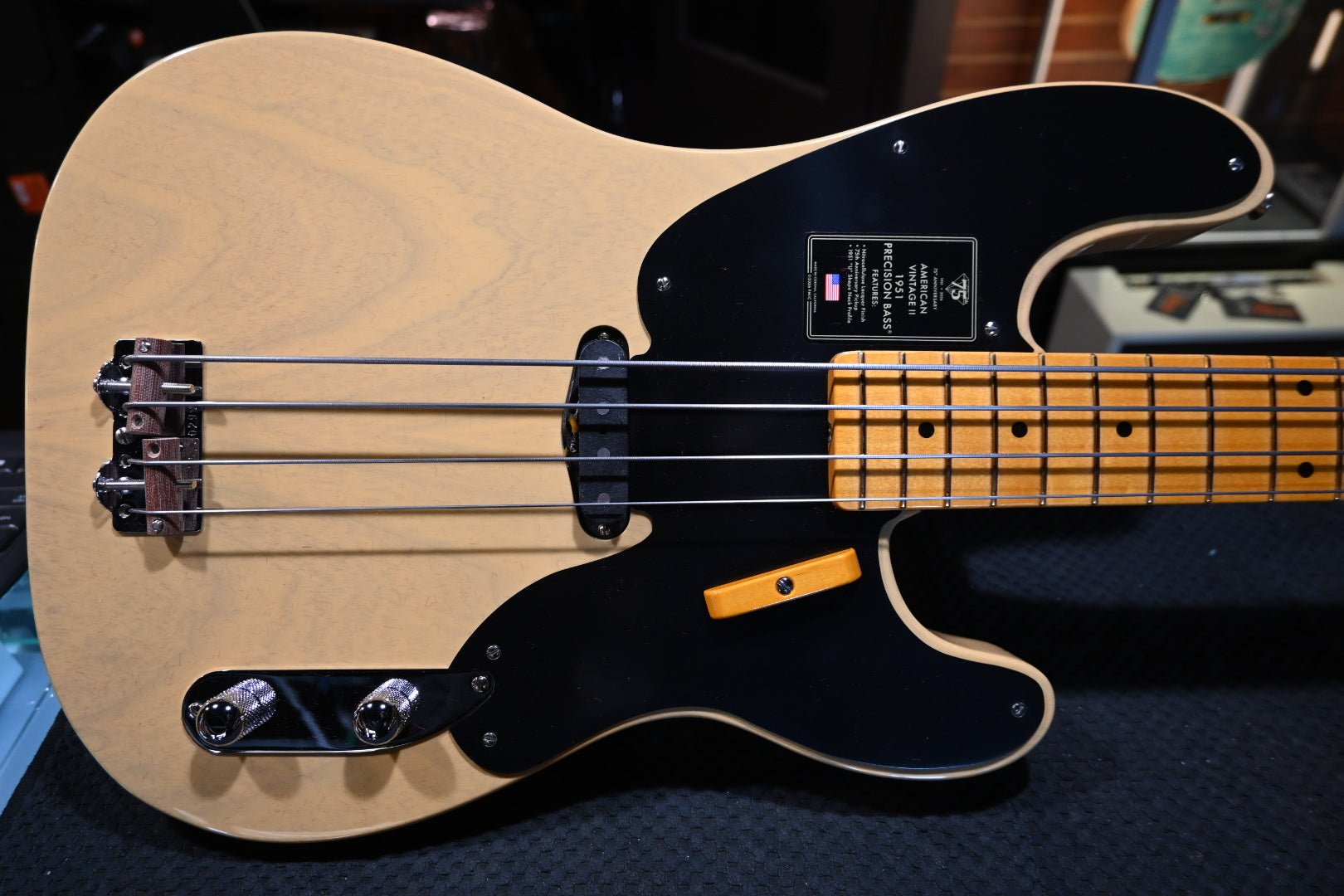 Fender American Vintage II 1951 Precision Bass - Butterscotch Blonde Guitar - Danville Music