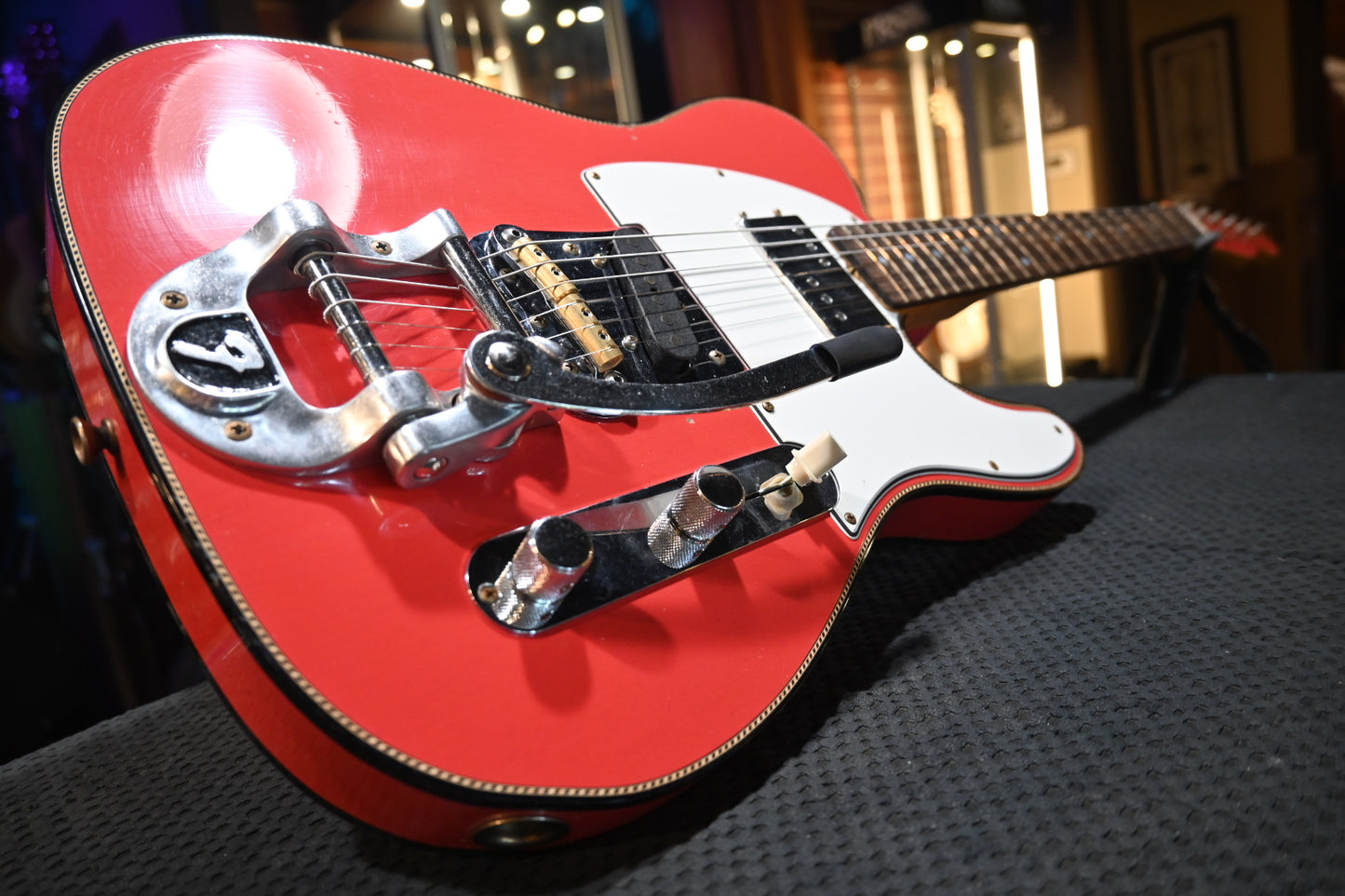 Fender Custom Shop LTD Cunife Telecaster Custom - Aged Fiesta Red Guitar #4185