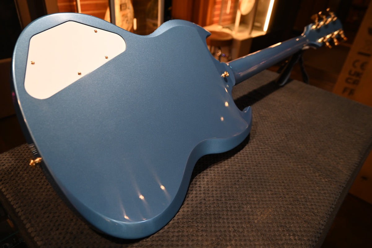 Gibson Custom Shop 1963 Les Paul SG Custom 3-Pickup Bigsby VOS “Hendrix” PSL - Pelham Blue Guitar #1533