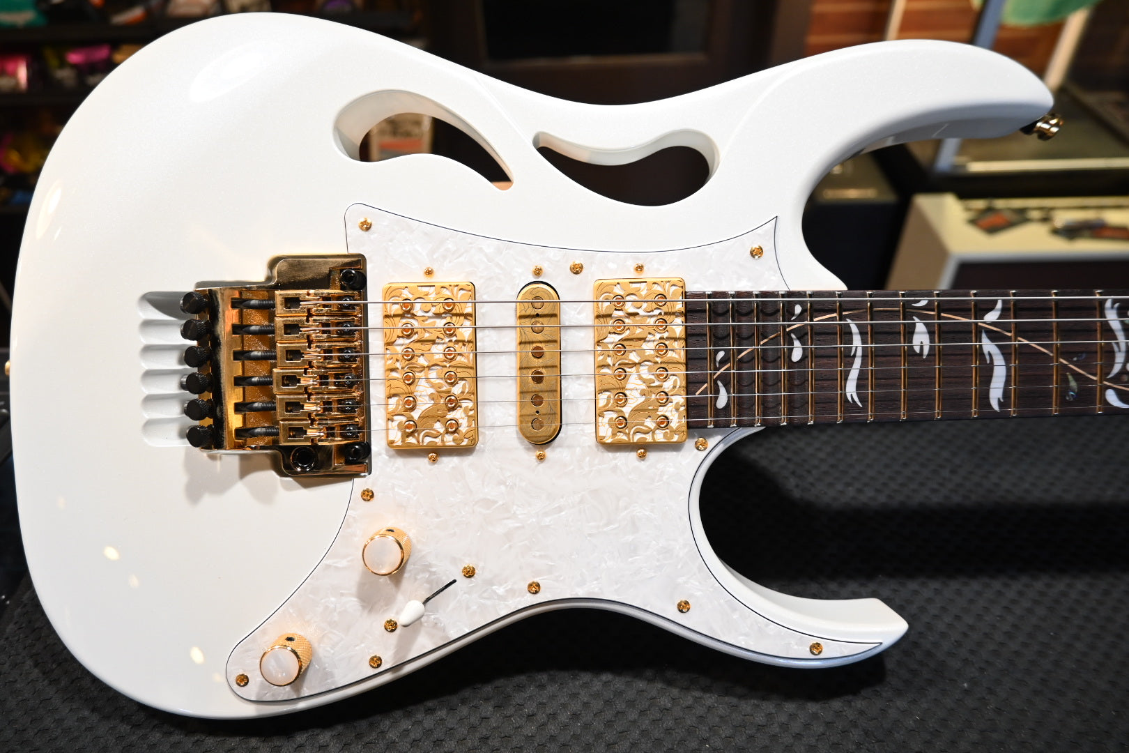 Ibanez PIA3761 Steve Vai Signature - White Guitar #2184 - Danville Music