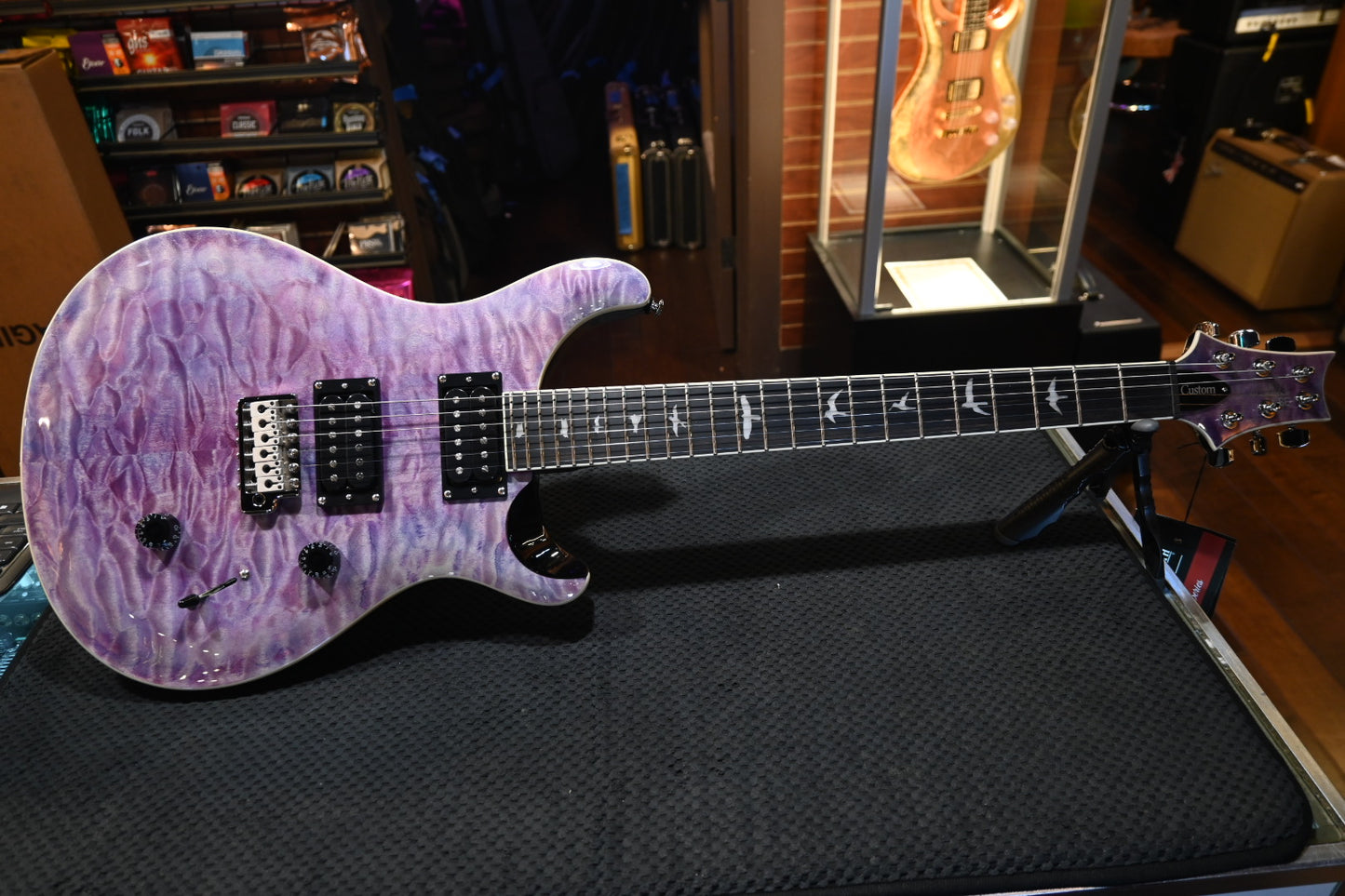 PRS SE Custom 24 Quilt - Violet Guitar #8178 - Danville Music