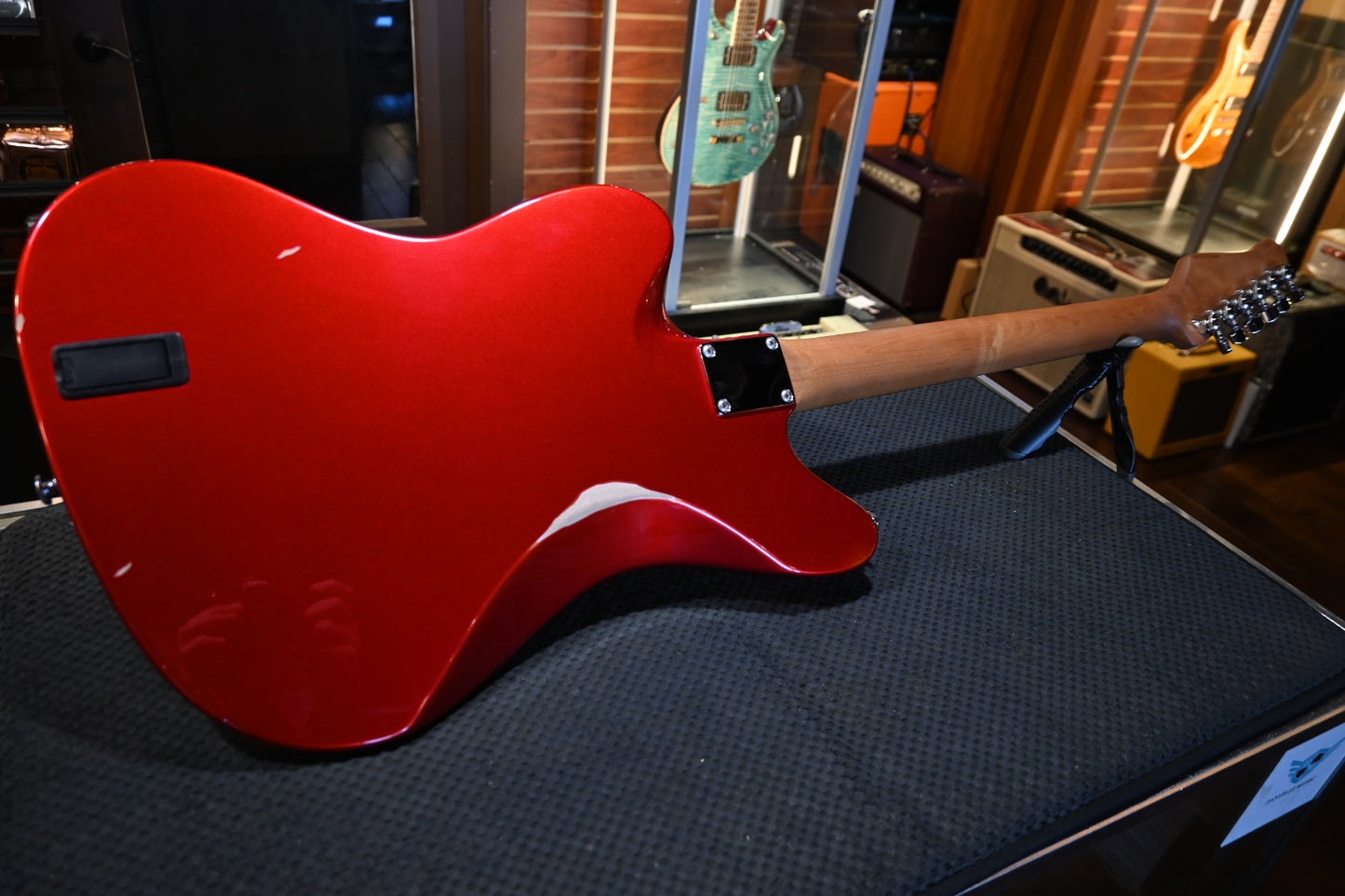 Suhr Classic JM Antique Limited Edition Mastery Bridge - Candy Apple Red Guitar #9376 - Danville Music