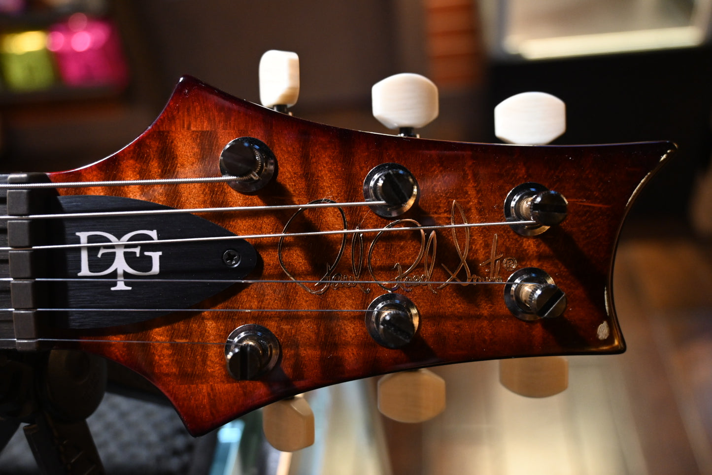 PRS Wood Library DGT 10-Top Ebony - Copperhead Cherry Burst Guitar #2554