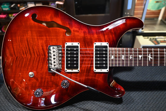 PRS CE 24 Semi-Hollow 2021 - Fire Red Guitar #4767 - Danville Music