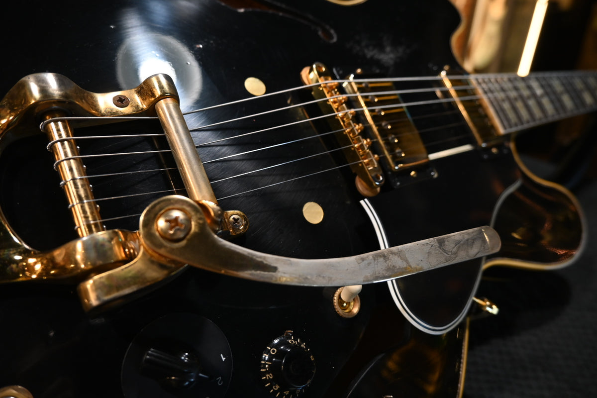 Gibson Custom Shop ES-345 Reissue Varitone Bigsby Murphy Lab Heavy Aged - Ebony Guitar #0479