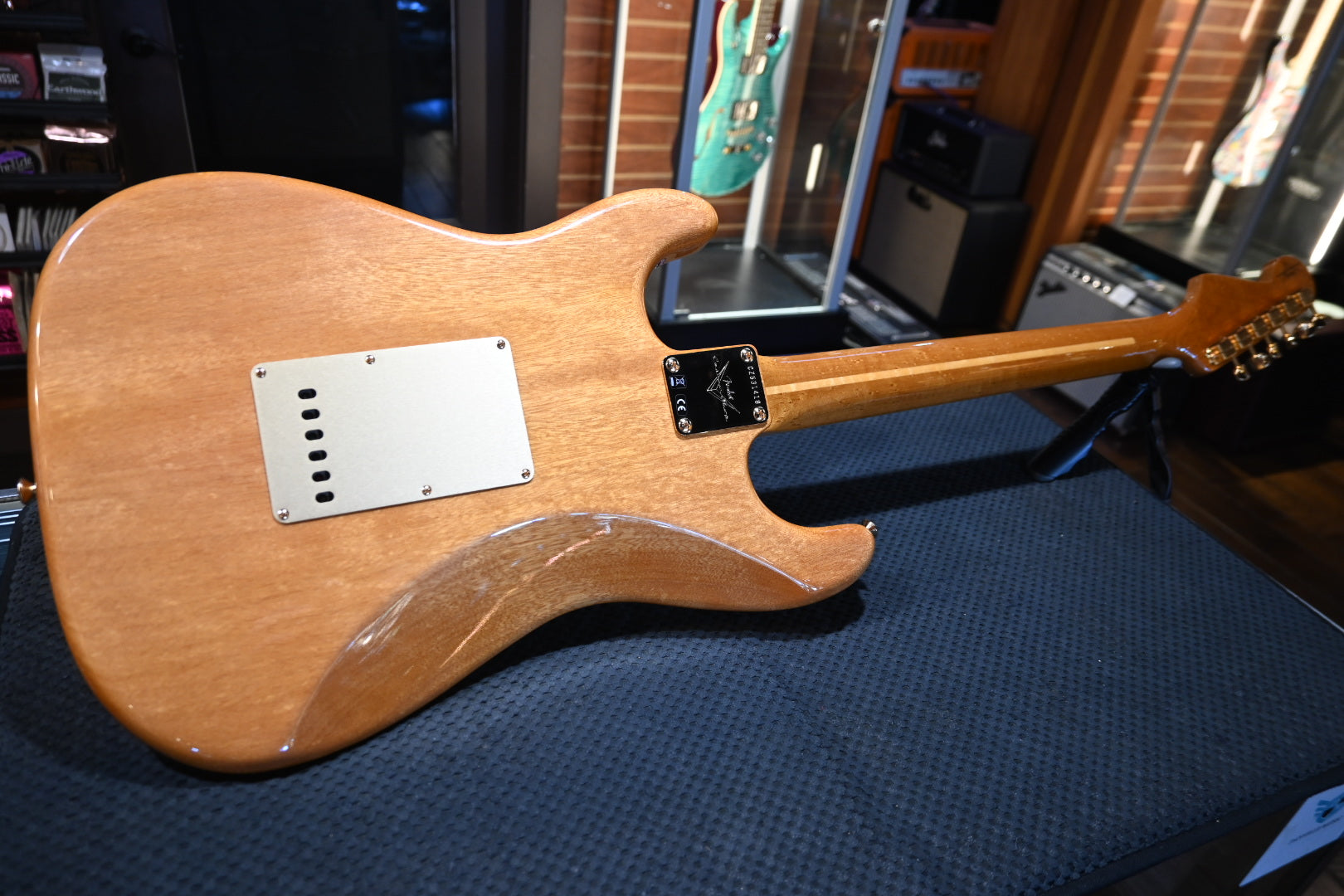 Fender Artisan Stratocaster Figured Koa 2017 - Natural Guitar #1418 - Danville Music