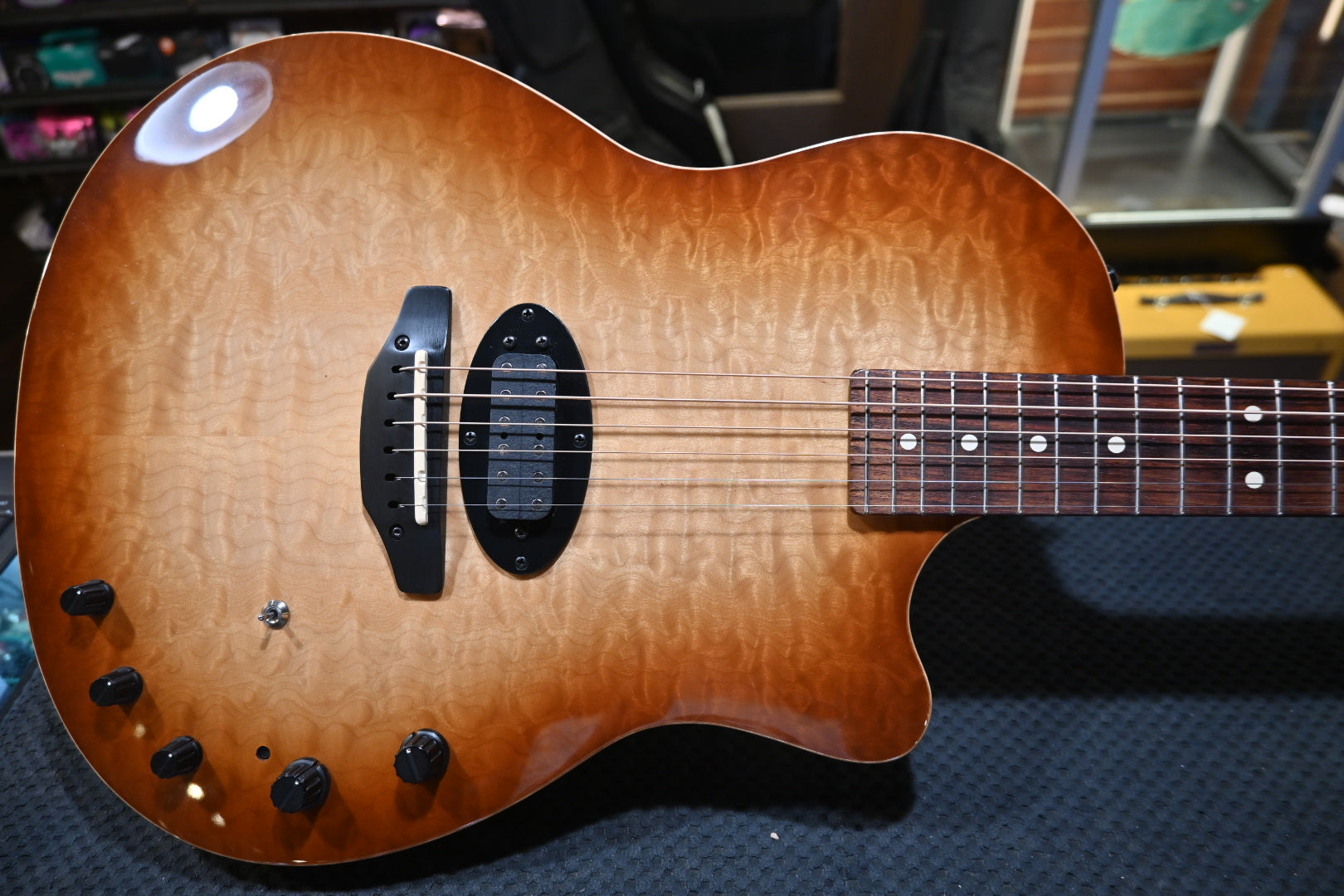 Tom Anderson Crowdster Plus 2008 - Autumn Edge Burst Guitar #008A - Danville Music