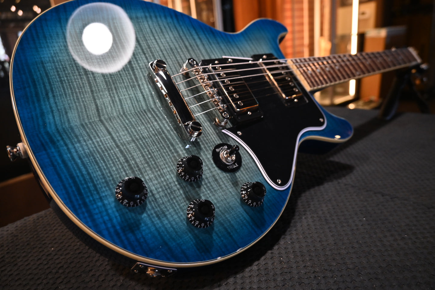 Epiphone Les Paul Special Double Cut Figured - Ocean Water Guitar #5245 - Danville Music