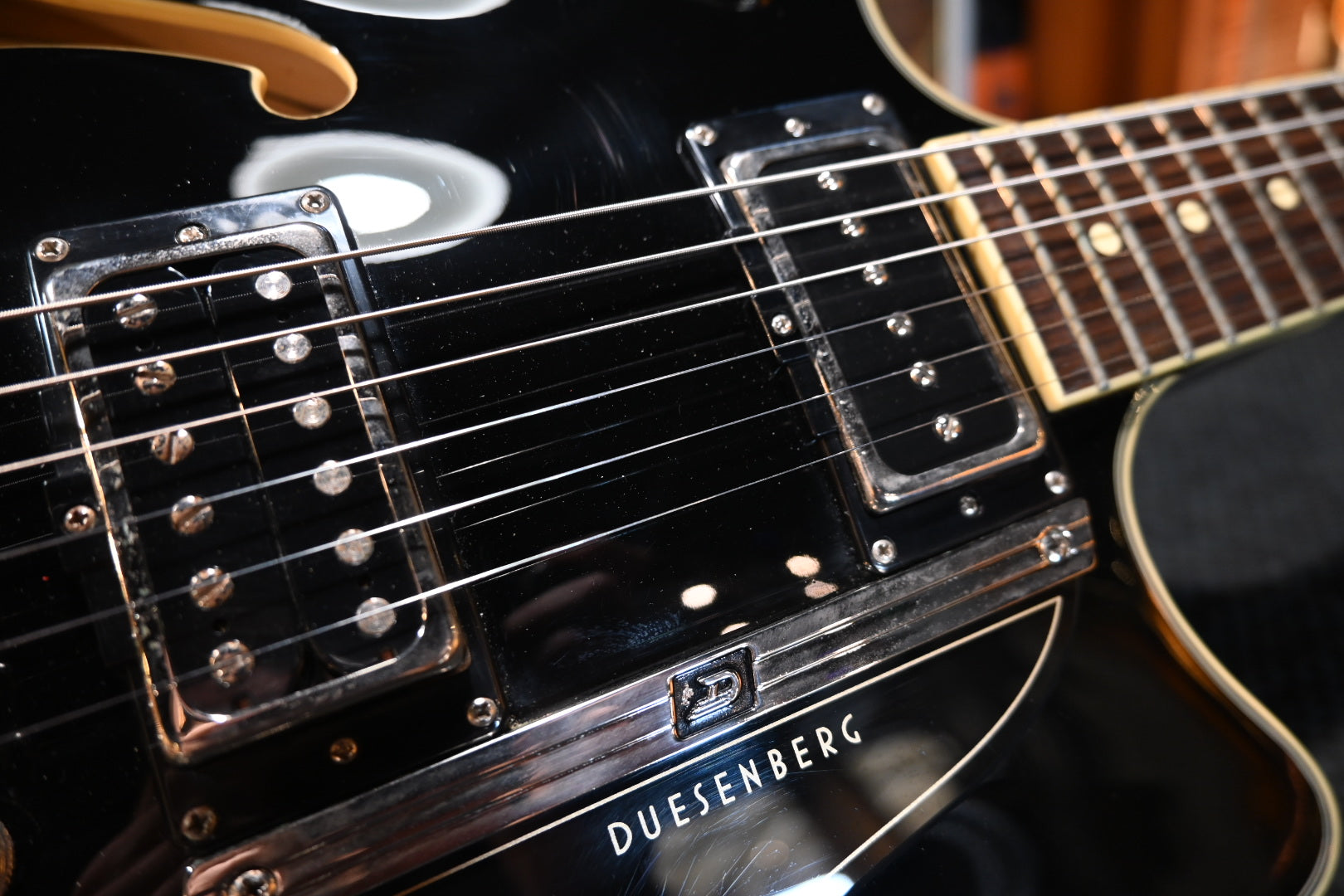 Duesenberg Fullerton TV - Black Guitar #2135 USED - Danville Music