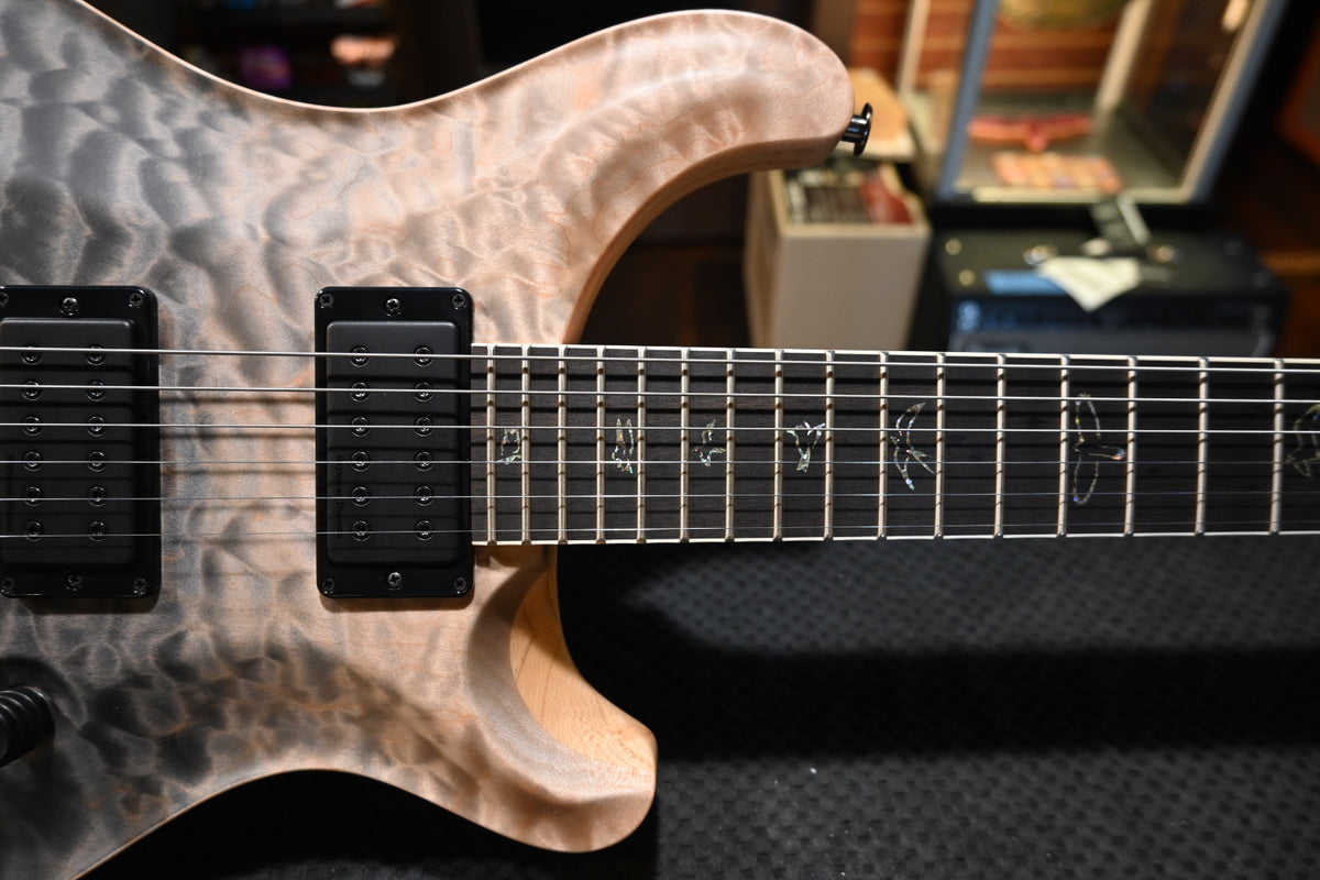PRS Wood Library Holcomb 10-Top Quilt - Gray Black Fade Guitar #0526