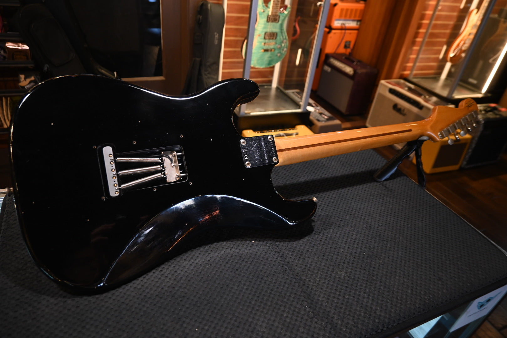 Fender Custom Shop 1955 Stratocaster Journeyman 2025 - Black Guitar #5969 - Danville Music