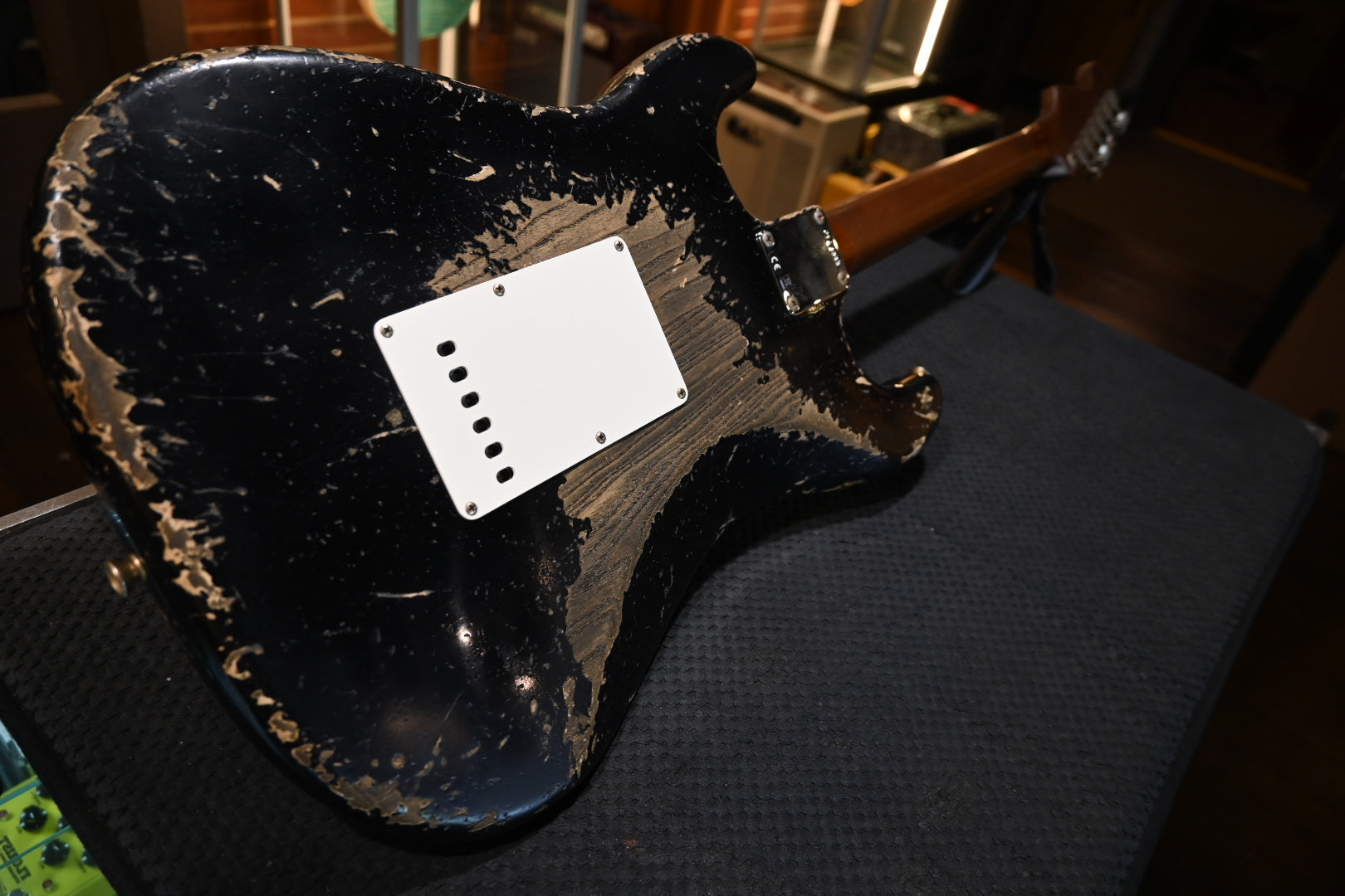 Fender Custom Shop 1965 Stratocaster Super Heavy Relic - Aged Black Guitar #7288 - Danville Music