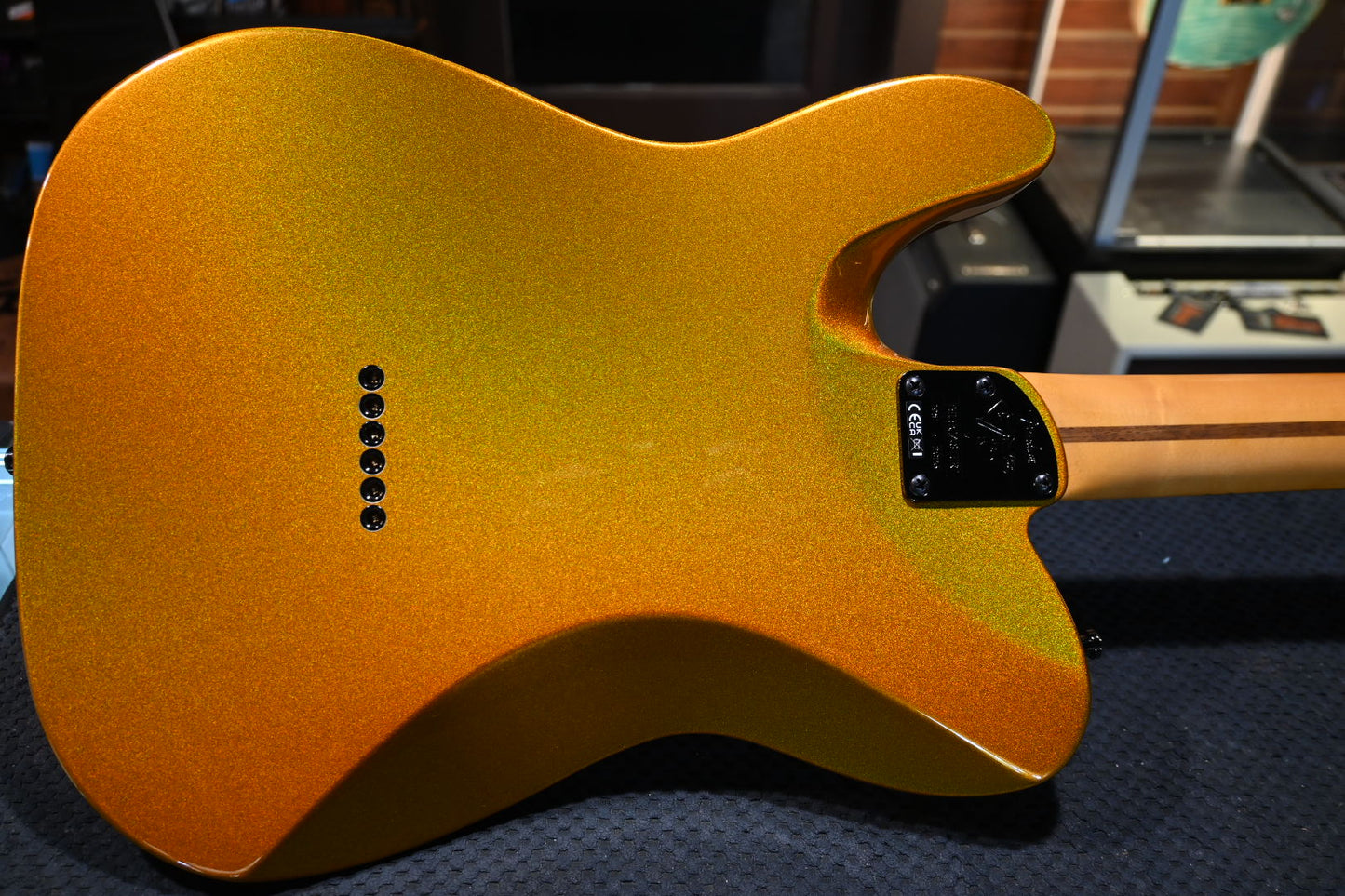 Fender 75th Anniversary American Ultra II Telecaster - Liquid Gold Guitar #8447 - Danville Music