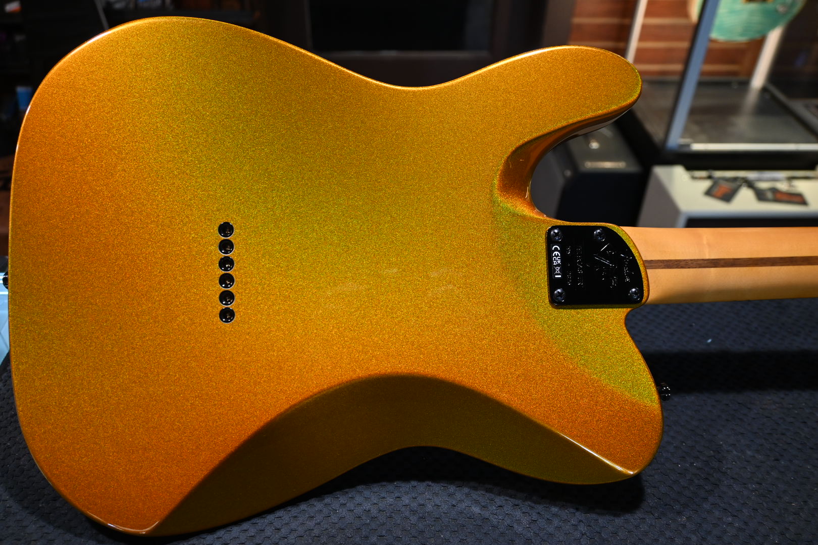 Fender 75th Anniversary American Ultra II Telecaster - Liquid Gold Guitar #8447 - Danville Music
