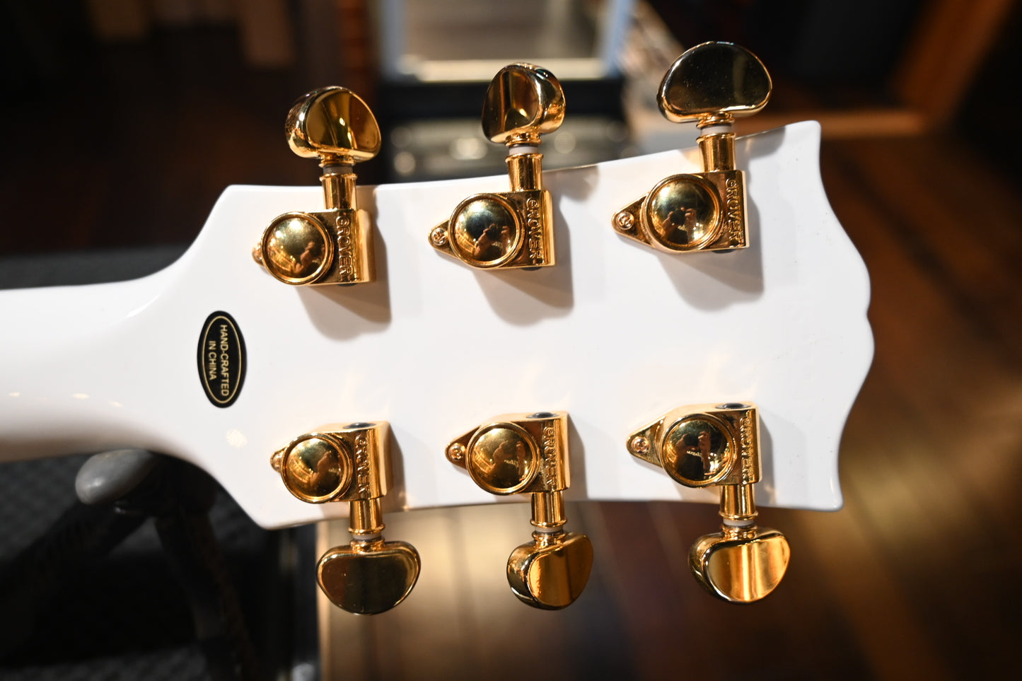 Epiphone Les Paul Custom - Alpine White Guitar #3242 - Danville Music