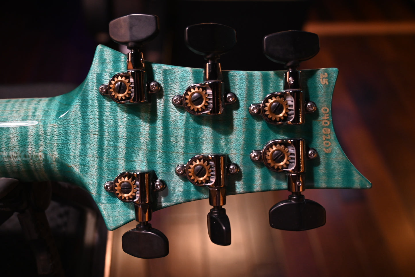 PRS Wood Library McCarty 594 Semi-Hollow Danville Music 35th Anniversary Artist Top - Bahamian Blue Guitar #8203