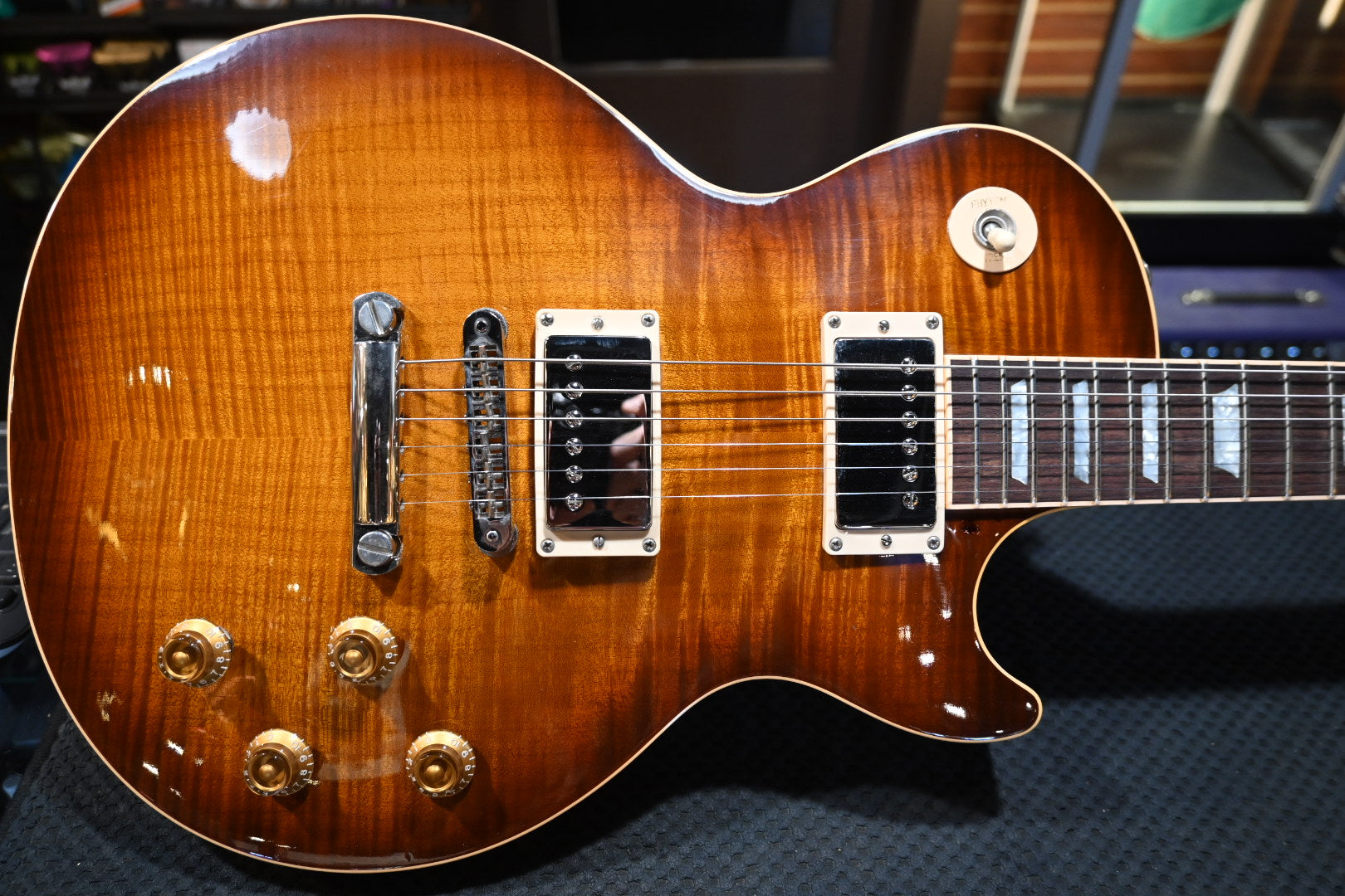 Gibson Les Paul Standard 2002 Tom Holmes Pickups - Iced Tea Guitar #2508 - Danville Music